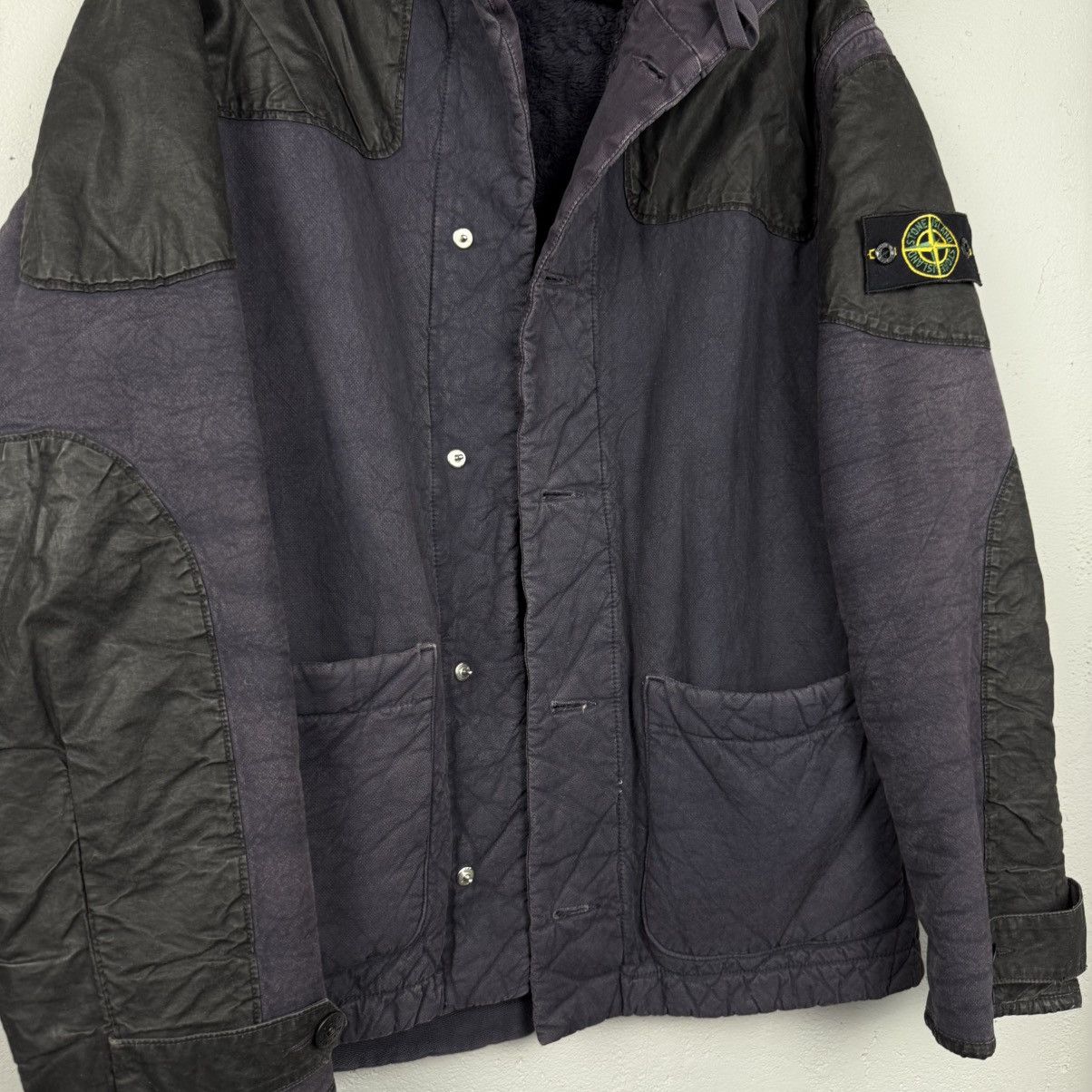 Stone Island Vintage Stone Island Leather Fur 2001’s Jacket Size US L / EU 52-54 / 3 - 4 Thumbnail
