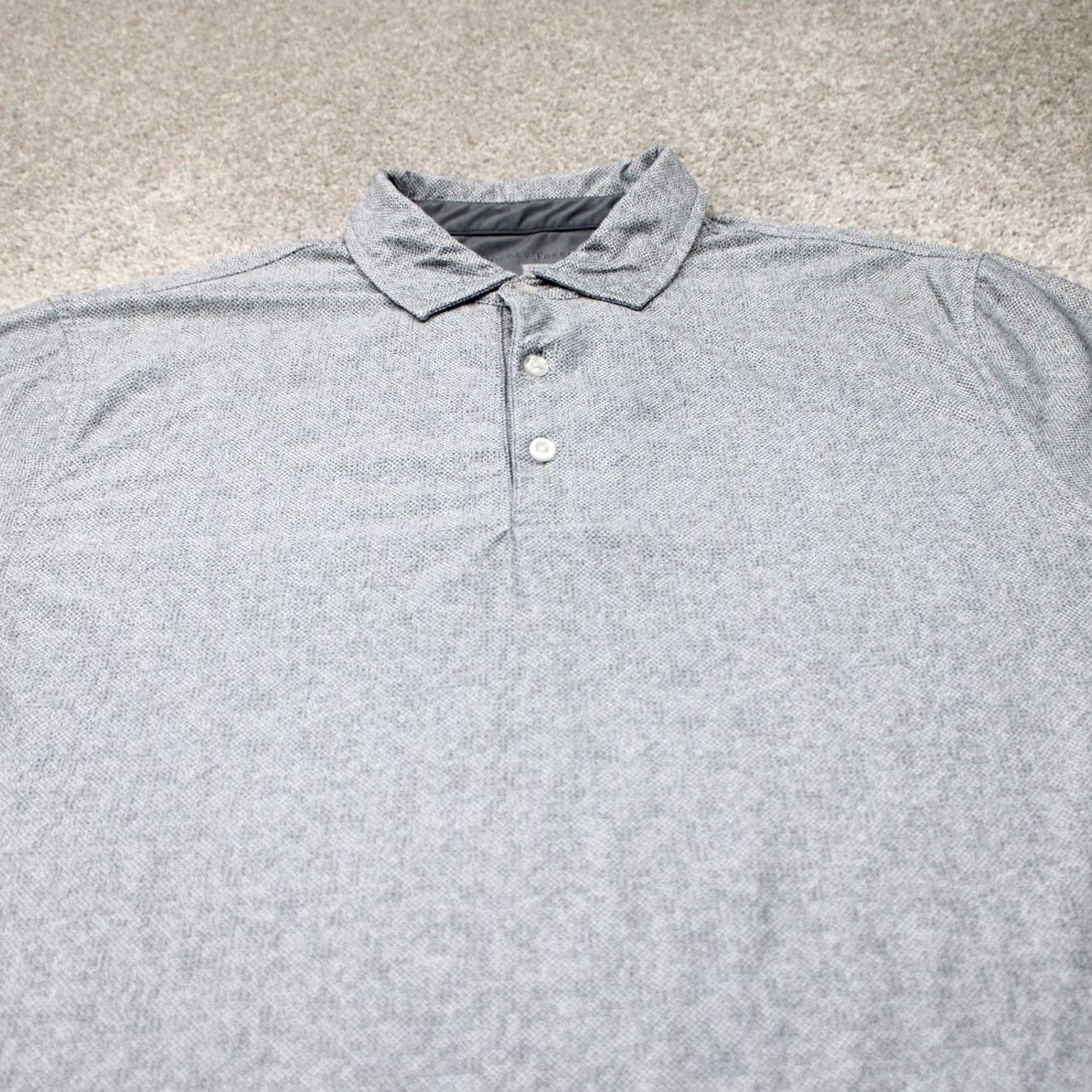 Vintage Hickey Freeman Polo Shirt Mens M Gray Geometric Short Sleeve Stretch S/S Pullover Golf Casual Size US M / EU 48-50 / 2 - 4 Thumbnail