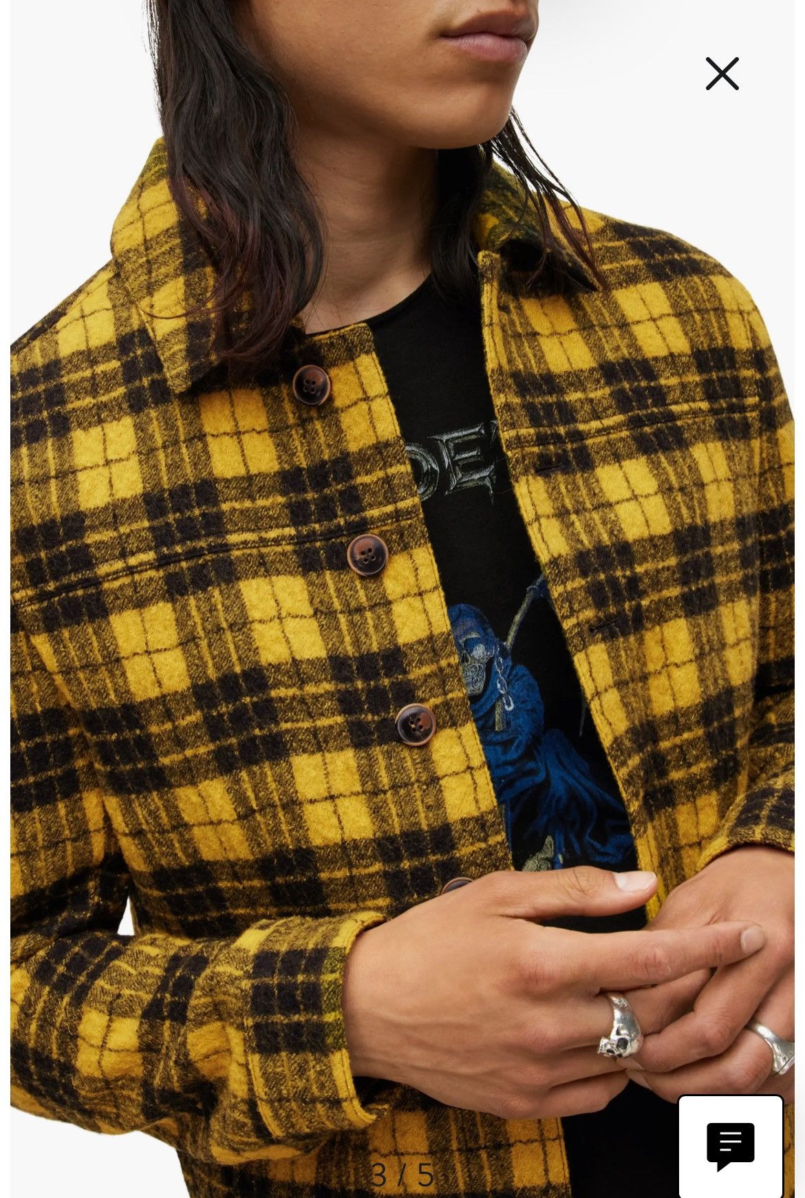 John Varvatos Searcy Plaid Blouson Wool Jacket. 50 Size US M / EU 48-50 / 2 - 8 Thumbnail