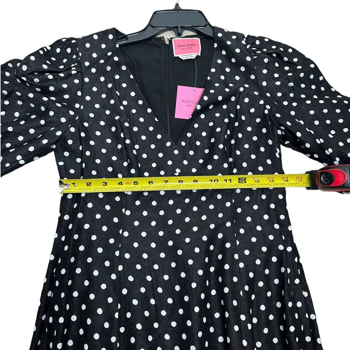 Kate Spade Kate Spade Harmony Dot Cloqué mainline Dress 6 Black Size M / US 6-8 / IT 42-44 - 8 Thumbnail