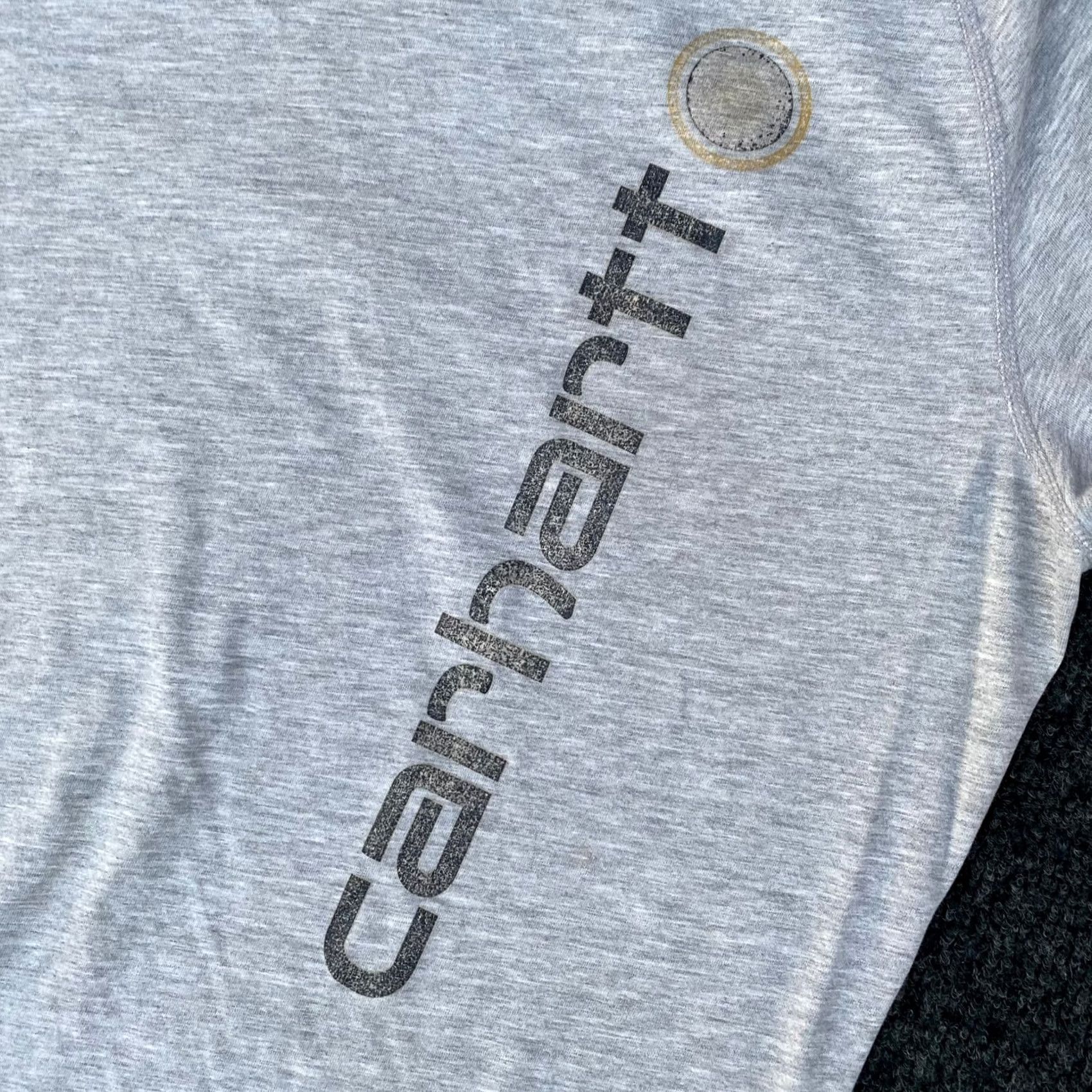 Carhartt Carhartt Womens T Shirt Heather Gray M Casual Short Sleeve Crew Neck Pullover Regular Fit Gray 90s? Size M / US 6-8 / IT 42-44 - 2 Thumbnail