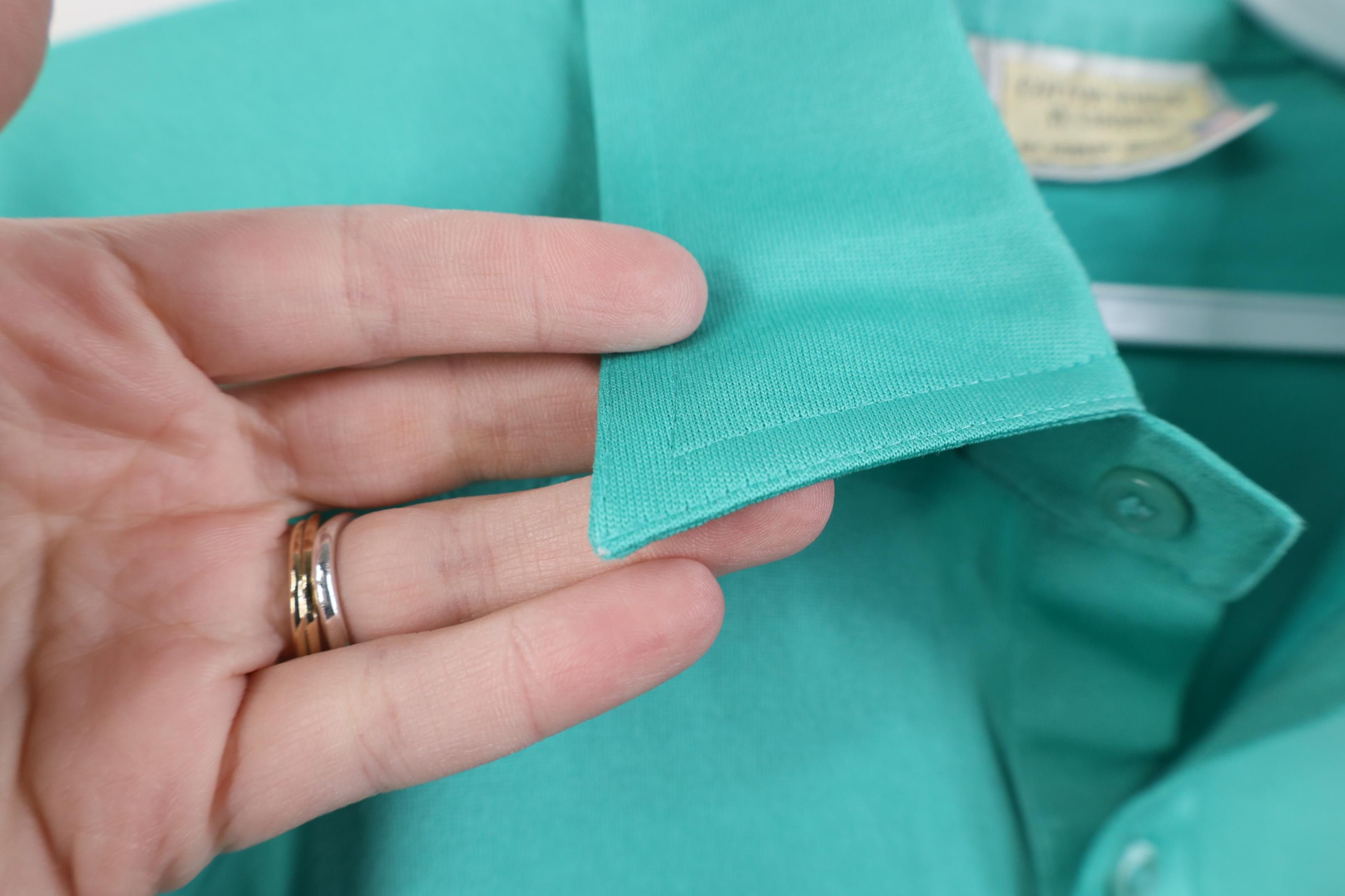 Vintage Vintage 70s Streetwear Short Sleeve Golf Polo Shirt Teal Size US XL / EU 56 / 4 - 6 Thumbnail