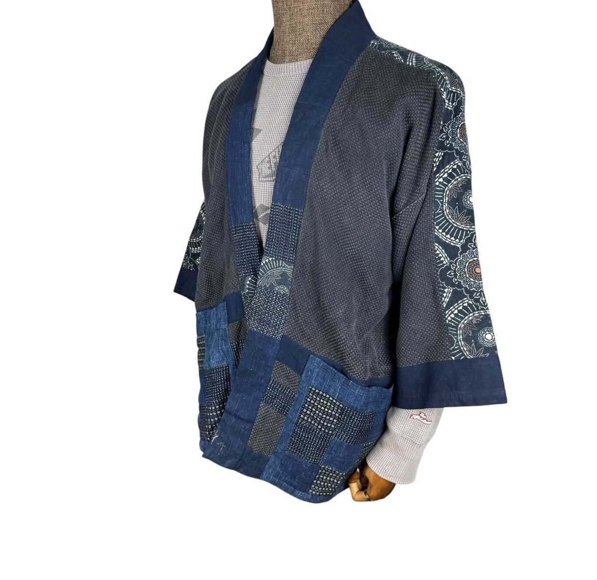 Blue Blue Japan ☀️IU BORO PATCHWORK KIMONO LIKE VISVIM Size US M / EU 48-50 / 2 - 2 Thumbnail