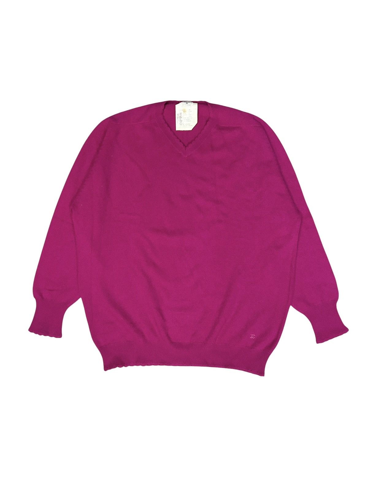 Chanel F/W 94 Oversized Scallop Cashmere Sweater Size M / US 6-8 / IT 42-44 - 1 Thumbnail