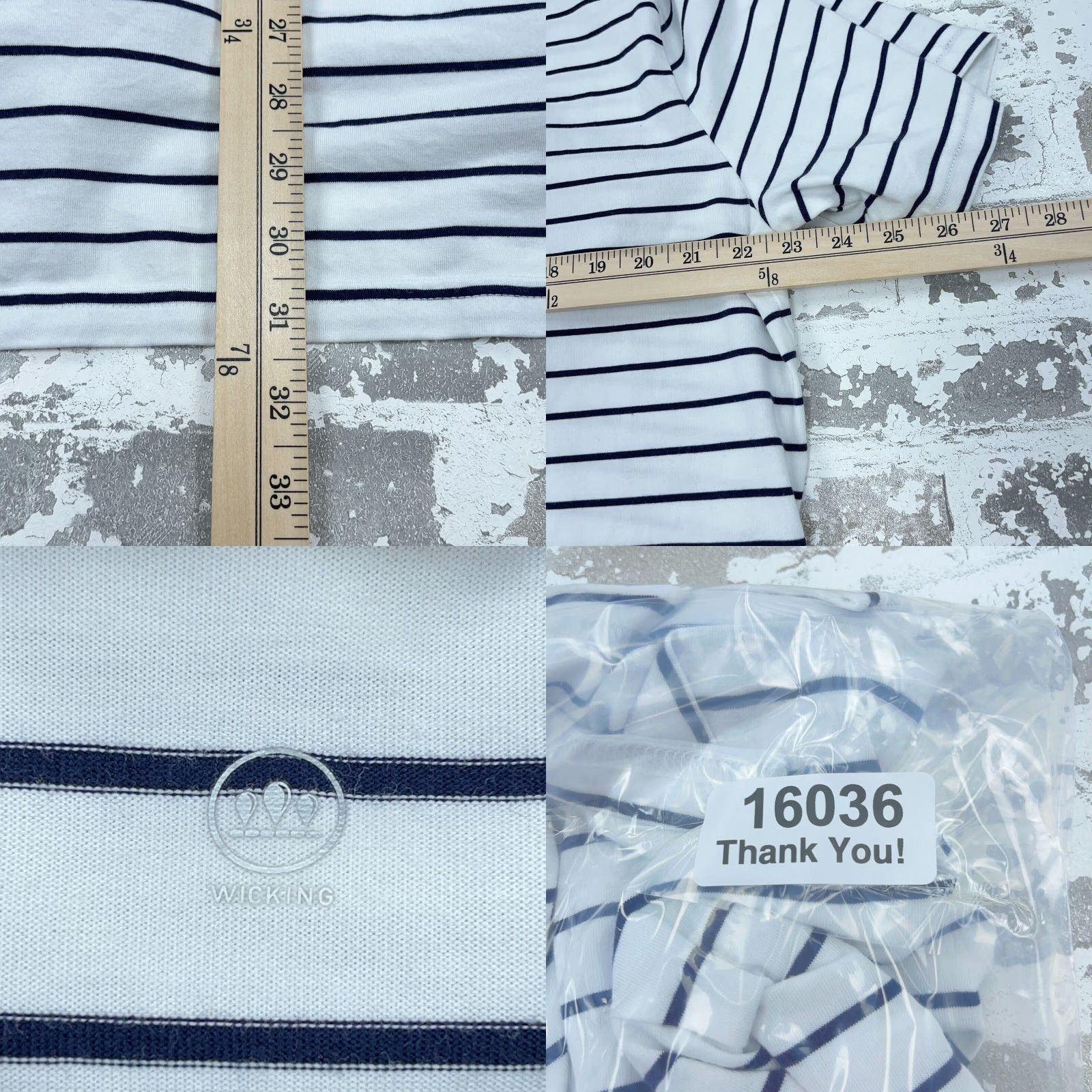Ralph Lauren Ralph Lauren Polo Shirt Men XL White Blue Striped Soft Touch Golf Wicking Adult Polo Golf Shirt Men XL White Striped Size US XL / EU 56 / 4 - 8 Thumbnail