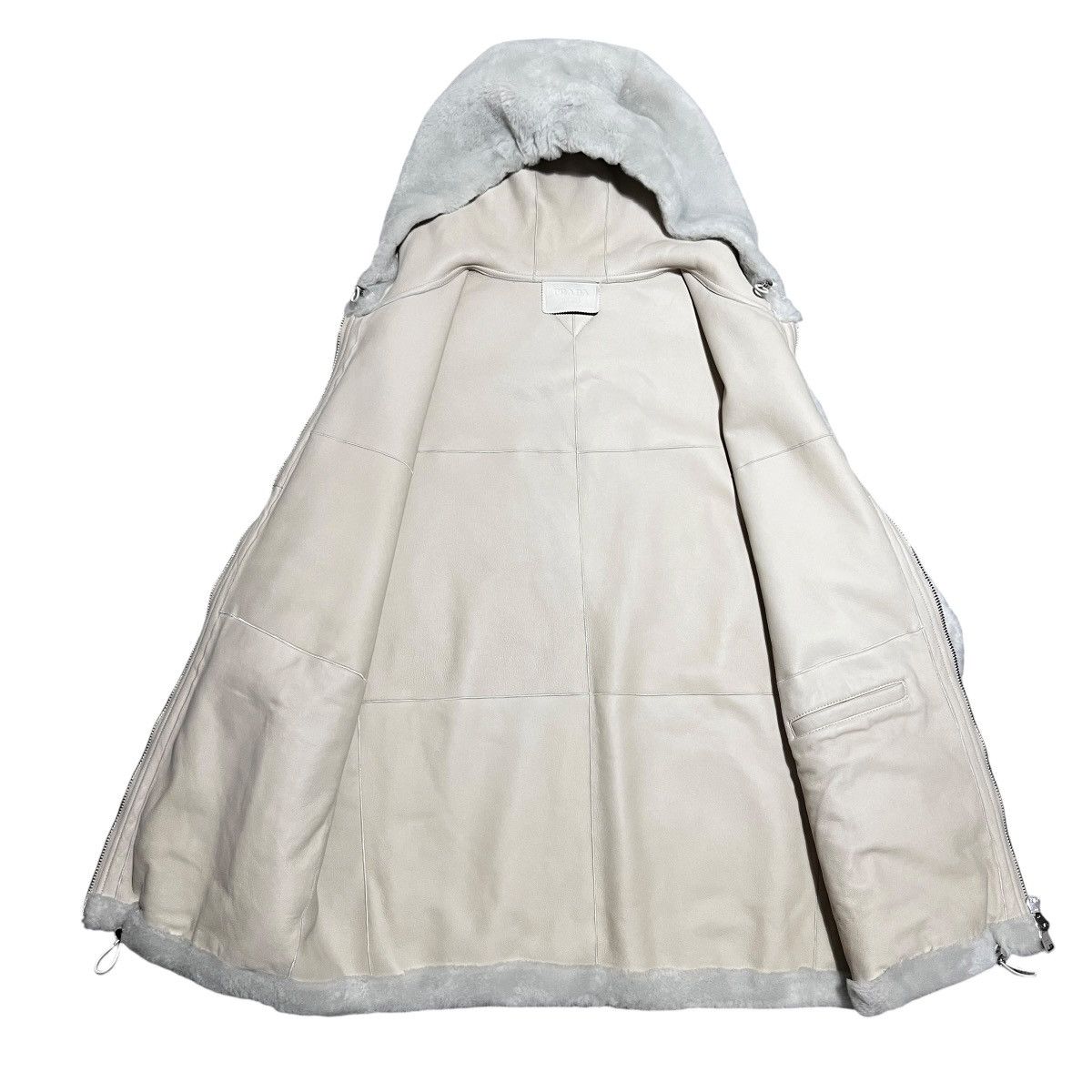 Prada Prada 2023AW × Raf simons Mink Fur Sheepskin Leather Hoodie Size US M / EU 48-50 / 2 - 6 Thumbnail