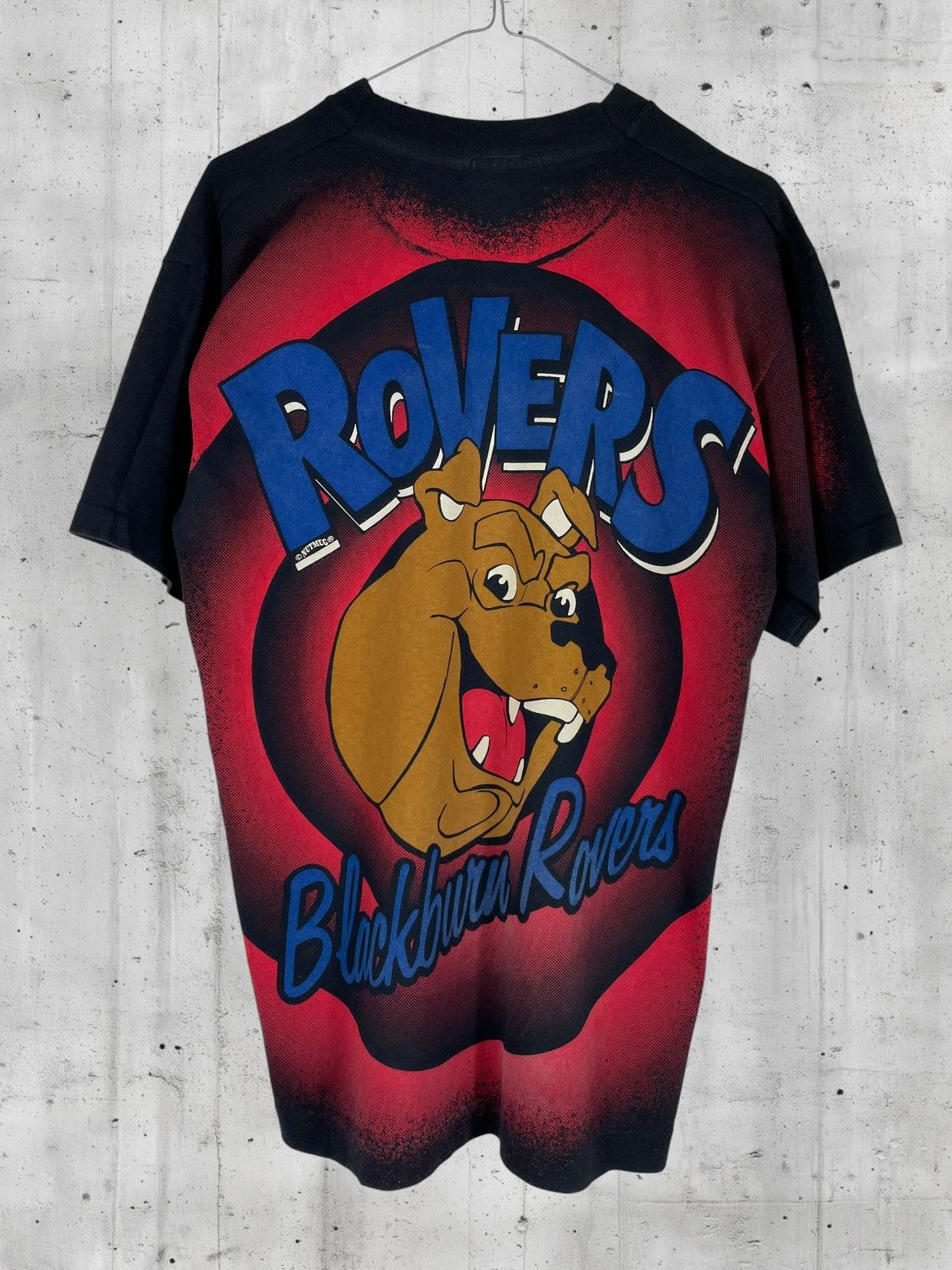 Vintage Vintage 90s Blackburn Rovers FC Mascot All Over Print Shirt Size US M / EU 48-50 / 2 - 5 Thumbnail