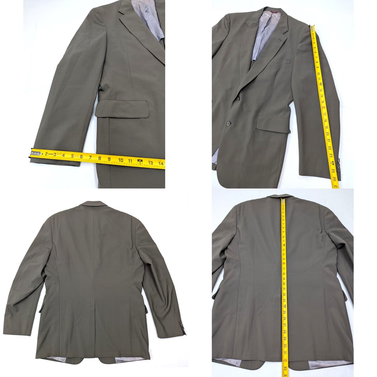 Jos. A. Bank VINTAGE Jos. A. Bank Sport Coat 2-Button Wool Blend Green 44L Men Jacket CPO Notch Lapel, Single-Breasted, Solid Knit, Regular Fit Mens Size US S / EU 44-46 / 1 - 9 Thumbnail