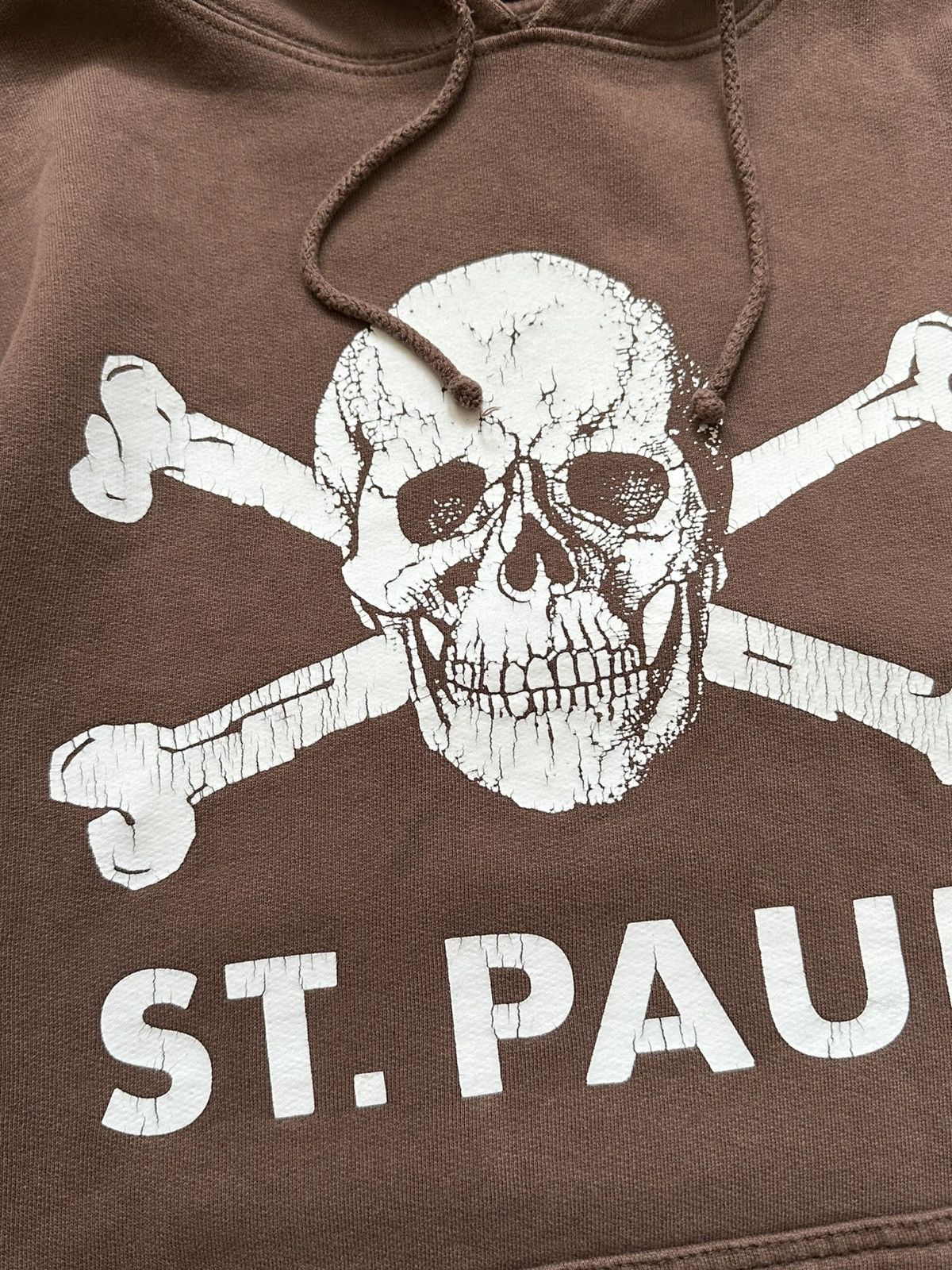 Other Vintage 90’s St.Pauli Brown Y2K Skull Hoodie Size L Size US L / EU 52-54 / 3 - 6 Thumbnail
