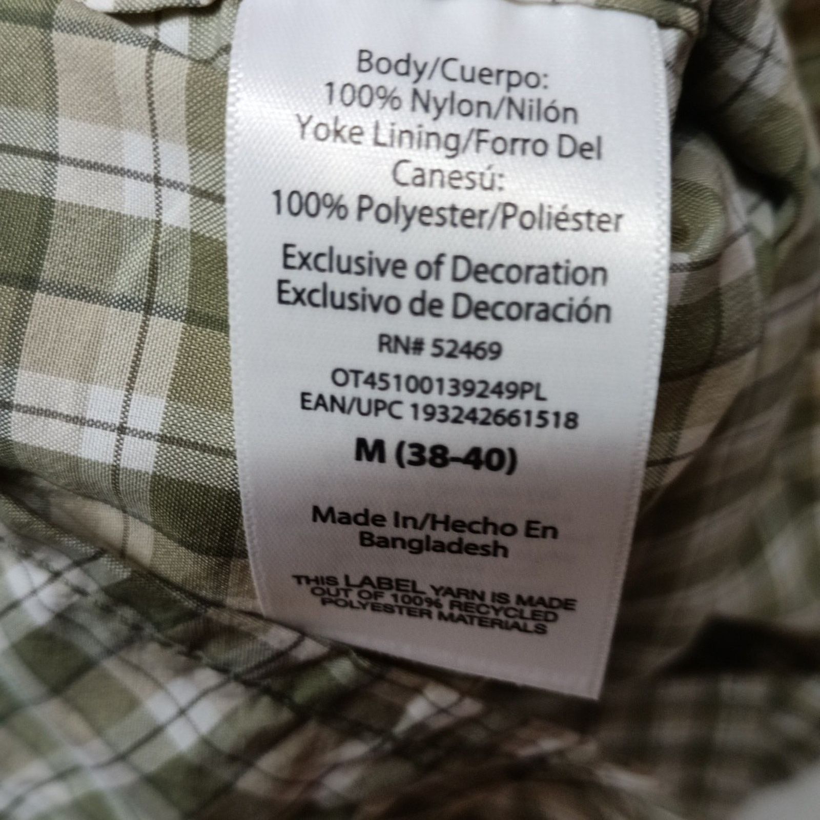 Other Ozark Trail Upstream Shirt Men's M (38-40) Green Plaid Size US M / EU 48-50 / 2 - 7 Thumbnail
