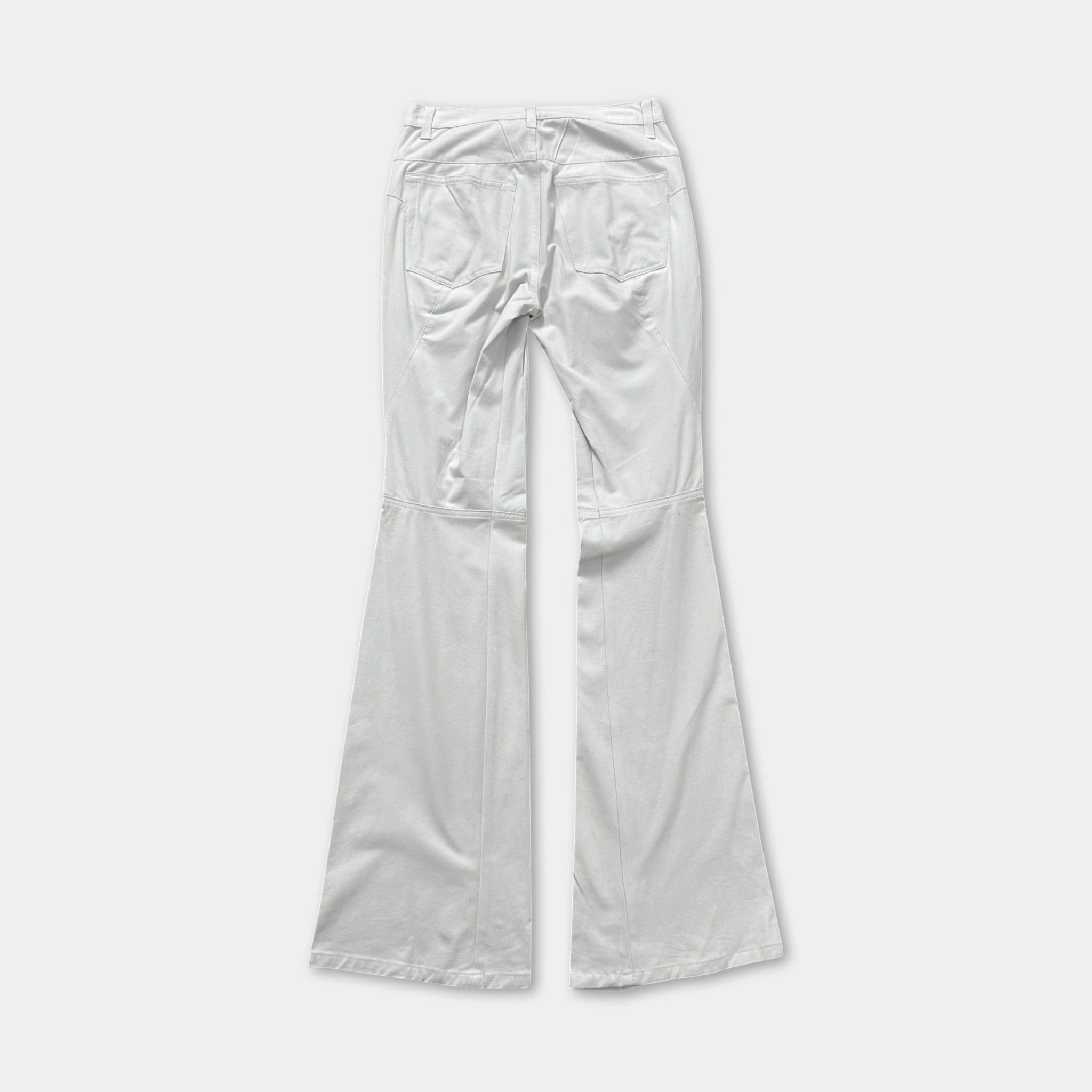 Marithe + Francois Girbaud Marithé + François Girbaud White Nylon Flared Pants Size 27" / US 4 / IT 40 - 5 Thumbnail