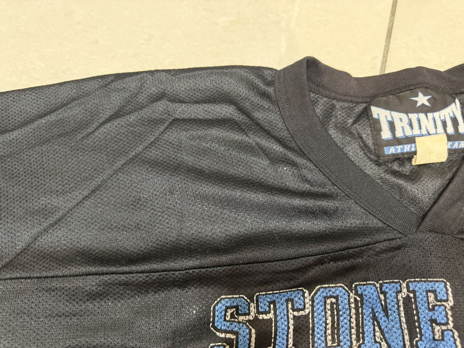 Vintage Vintage 90s WWF Stone Cold University Trinity Jersey Size US XL / EU 56 / 4 - 7 Thumbnail