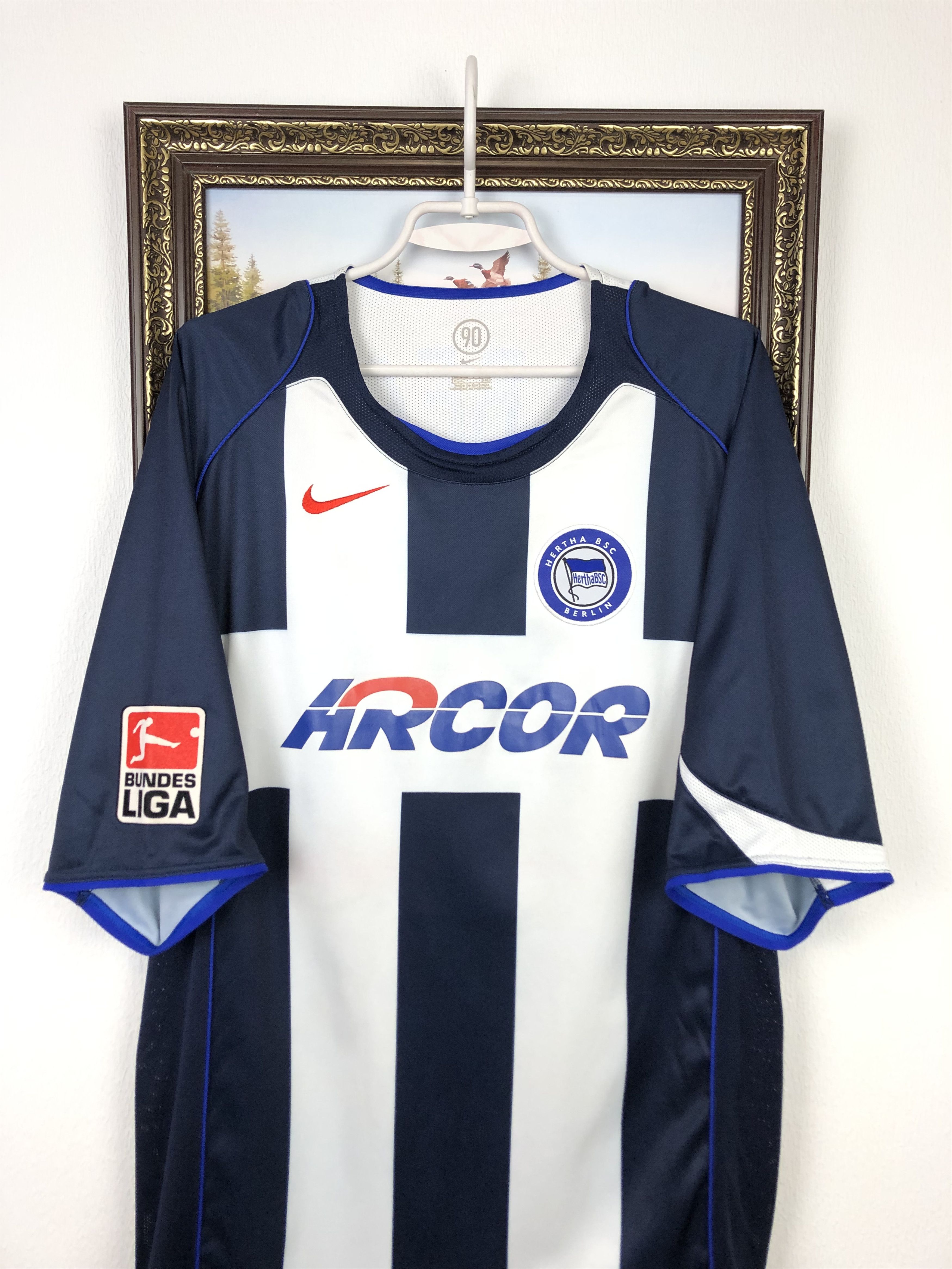 Nike Hertha Home football shirt 2004 Soccer #11 Gilberto Nike Size US XXL / EU 58 / 5 - 4 Thumbnail