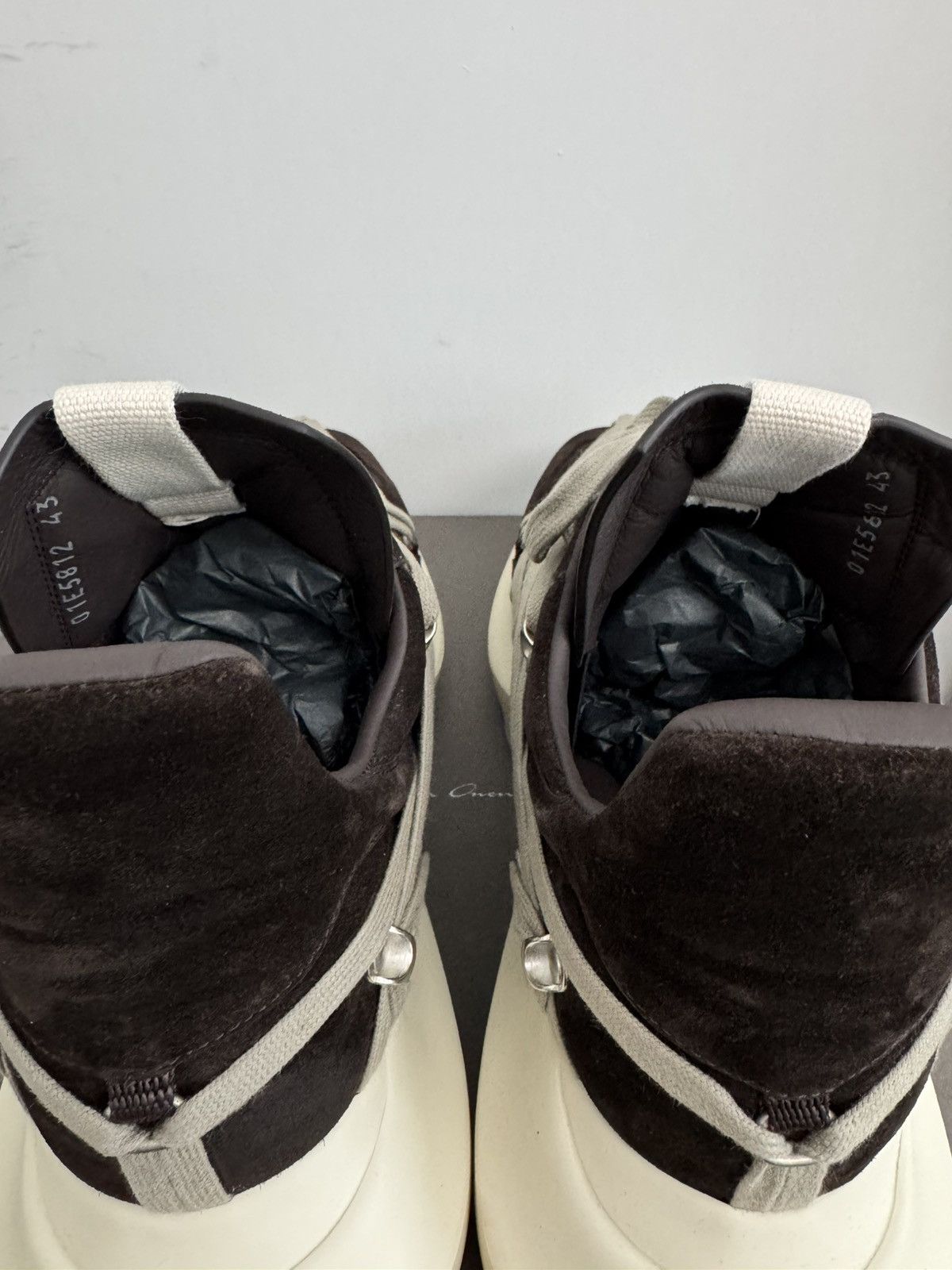 Rick Owens RICK OWENS HOLLYWOOD SUEDE MEGA LACE MAXIMAL GETH RUNNERS Size US 10 / EU 43 - 8 Thumbnail