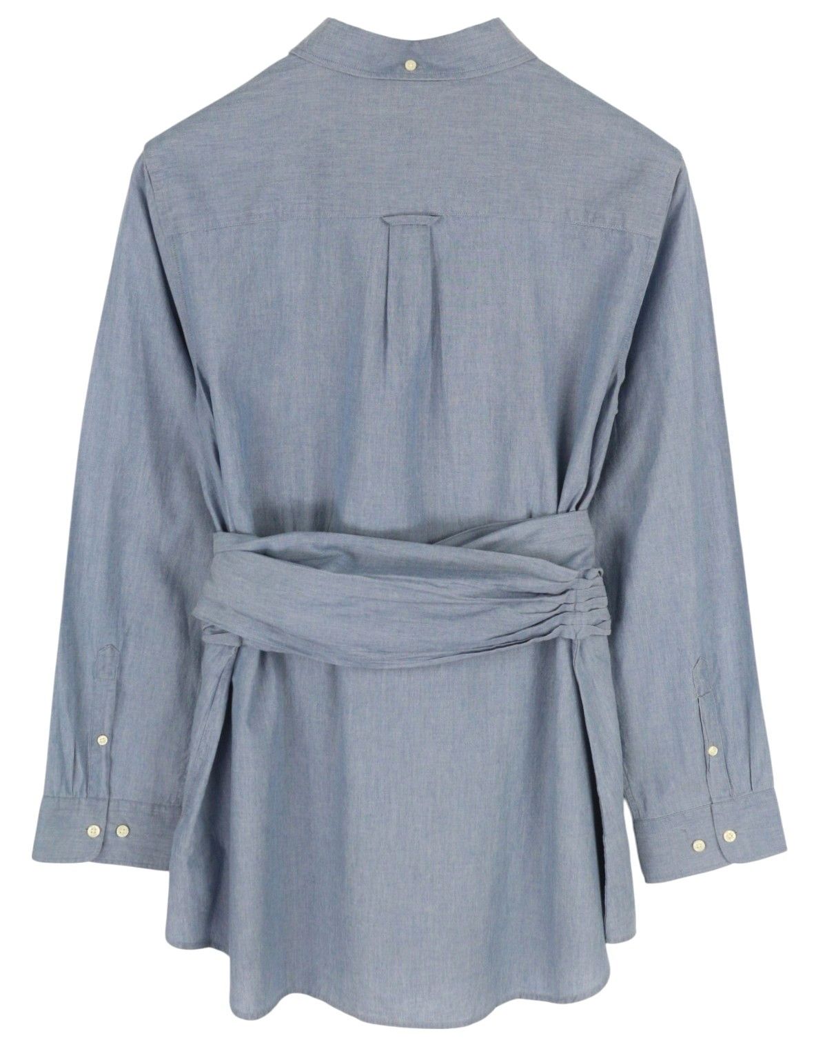 Gant RUGGER CHAMBRAY L Blue Belted Button-Down Shirt 84984 Size L / US 10 / IT 46 - 2 Thumbnail