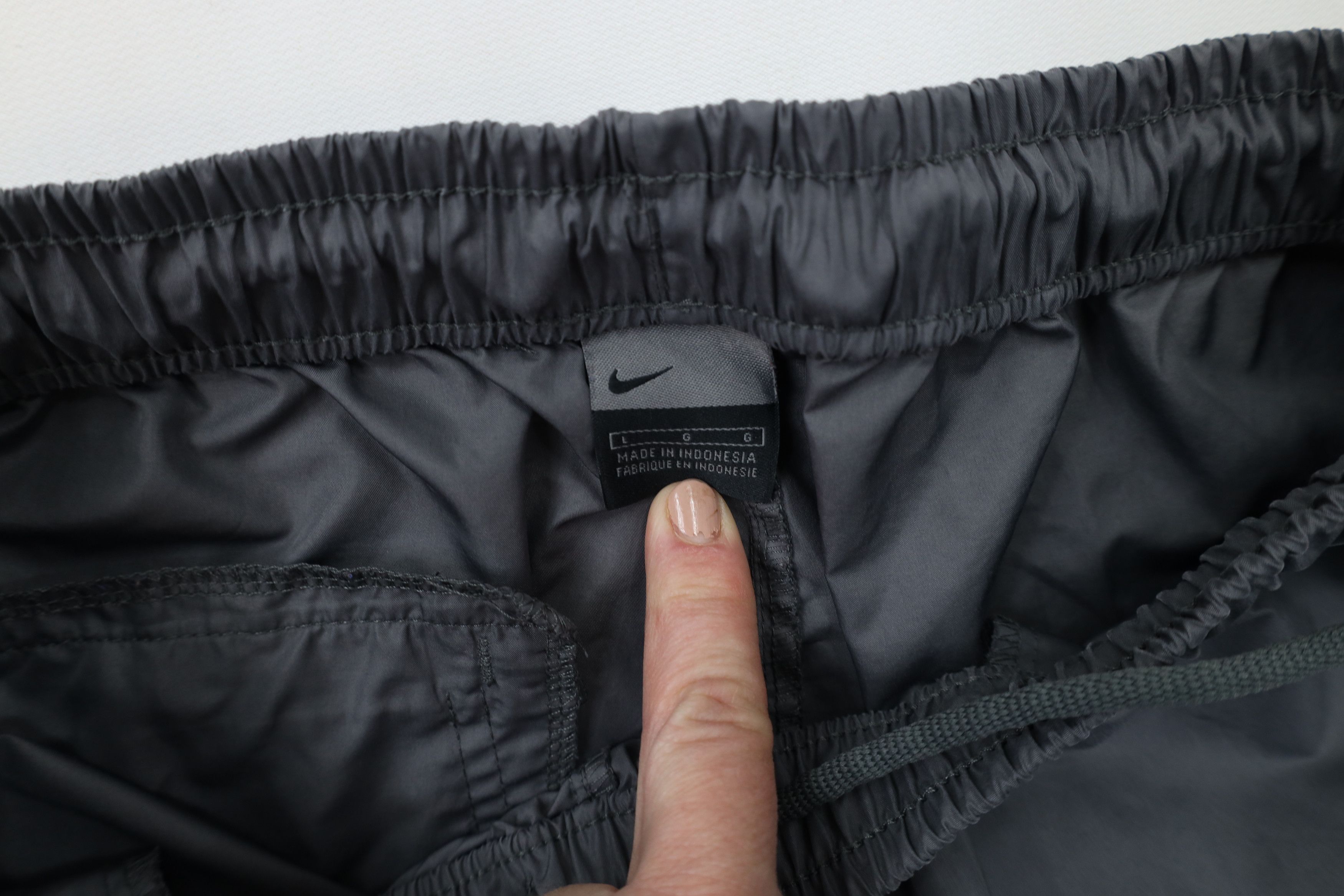 Nike × Vintage Vintage Nike Scott Mini Swoosh Wide Leg Windbreaker Pants Size US 36 / EU 52 - 10 Thumbnail