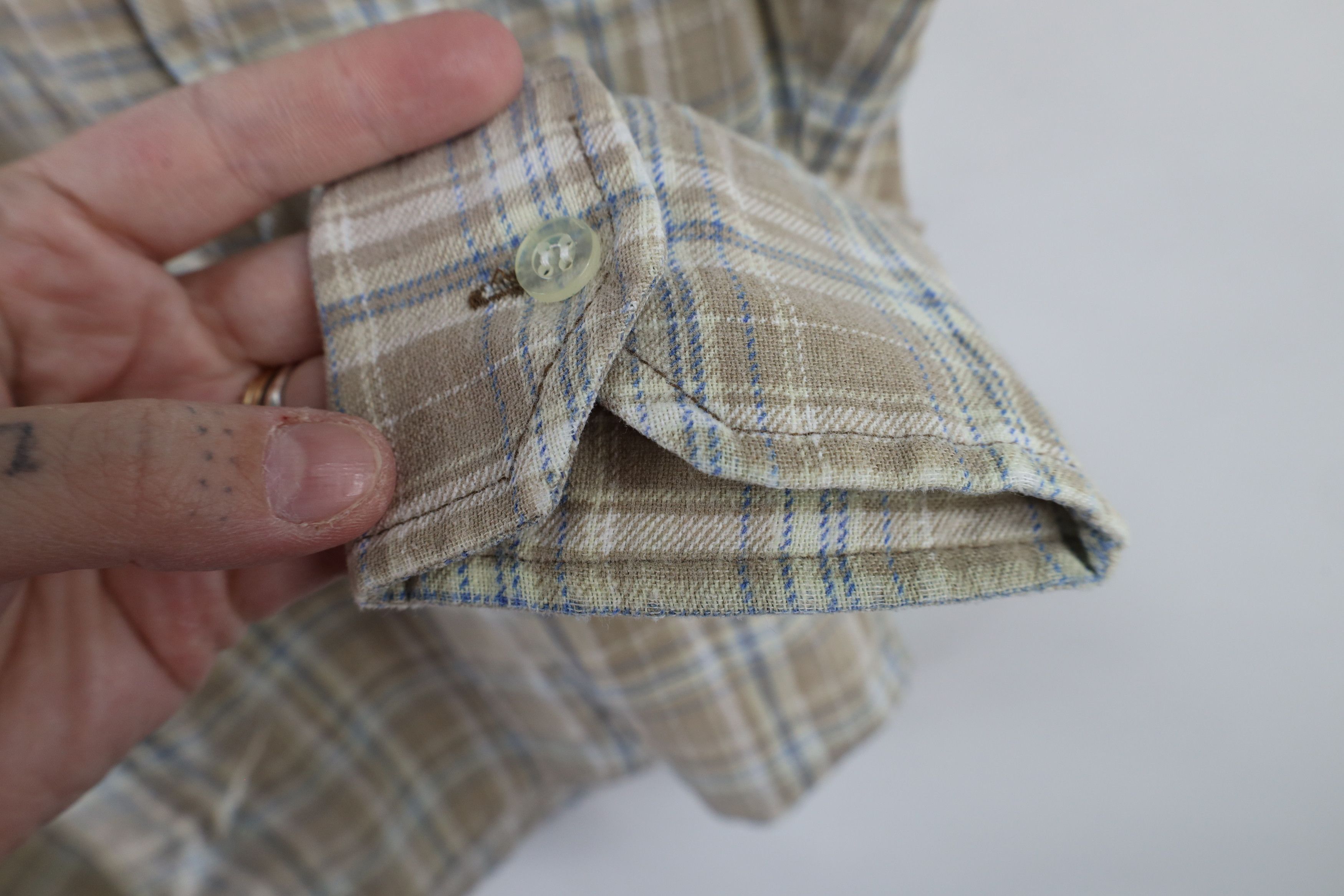 Vintage Vintage 90s Streetwear Flannel Collared Button Shirt Plaid Size M / US 6-8 / IT 42-44 - 7 Thumbnail