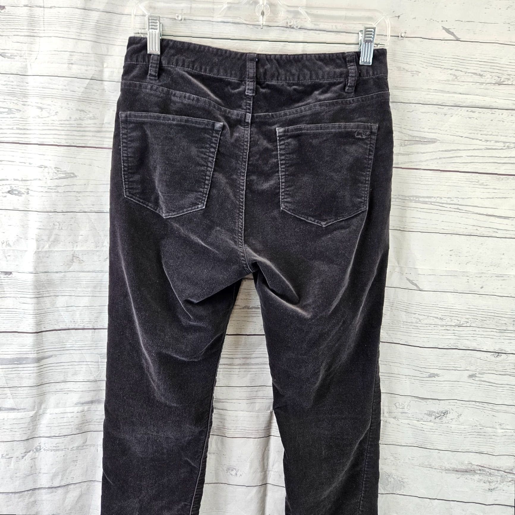 Vineyard Vines Vineyard Vines Womens Velveteen Pants Sz 4 Gray Mid Rise Skinny 5 Pocket Cotton Blend Size 27" / US 4 / IT 40 - 4 Thumbnail
