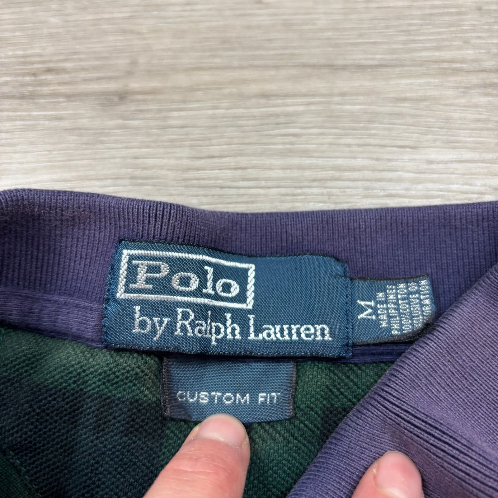 Polo Ralph Lauren VTG Polo Ralph Lauren Blackwatch Series Crest Tartan Polo M Size US M / EU 48-50 / 2 - 6 Thumbnail