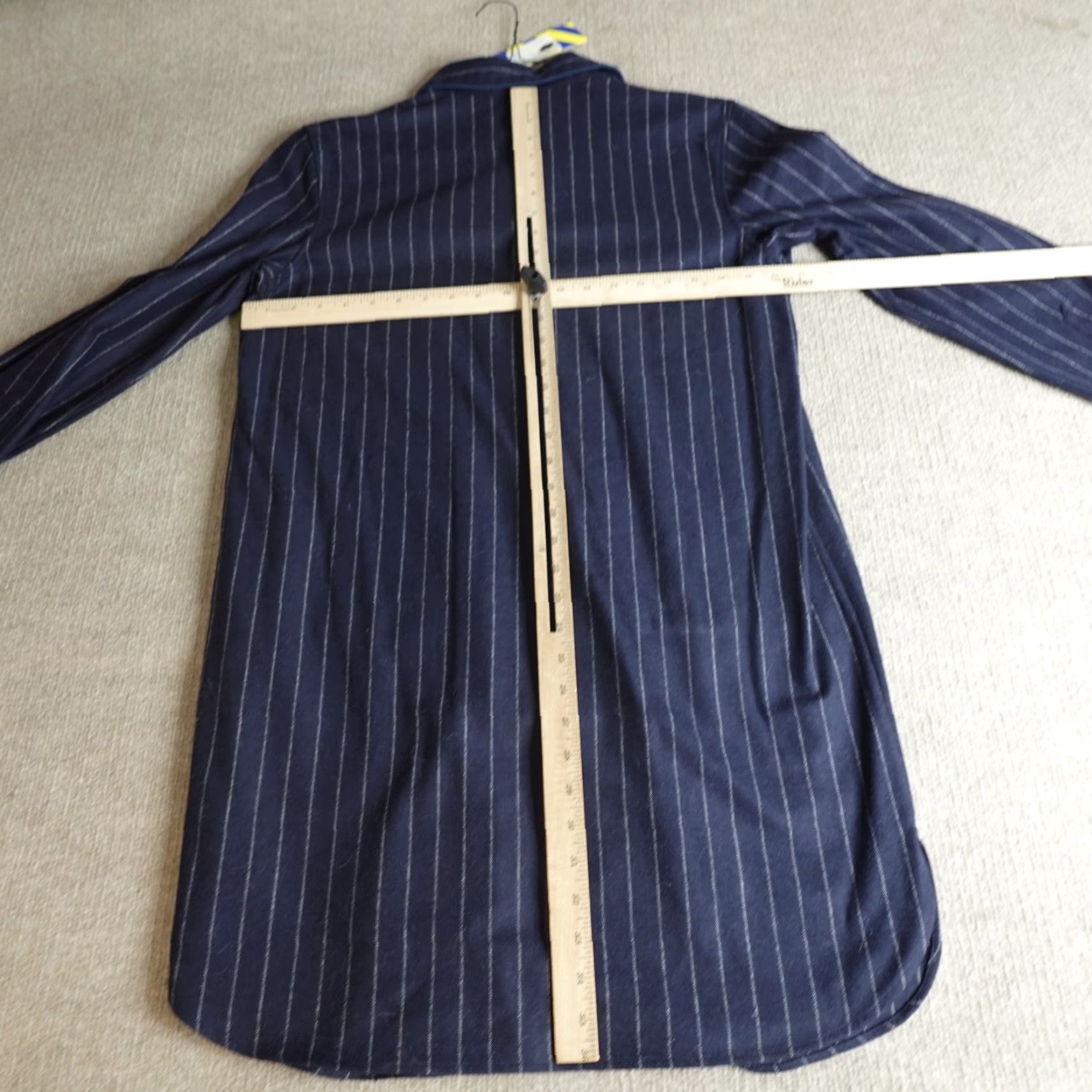 Sleepy Jones Sleepy Jones Shirt Large Blue Popover 100% Wool Elsa Tunic NEW Size L / US 10 / IT 46 - 2 Thumbnail