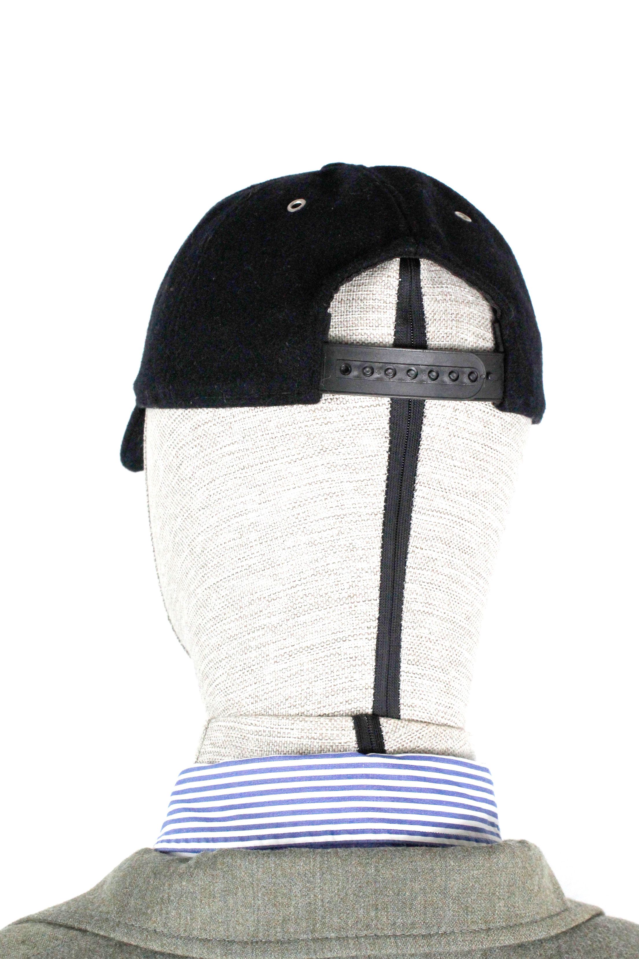 AMI AMI Paris Black Wool Logo Applique Cap Hat Size ONE SIZE - 5 Thumbnail