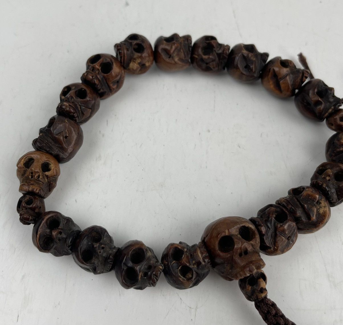 Seditionaries custom made multiple skull wooden bracelet tc33 Size ONE SIZE - 3 Thumbnail