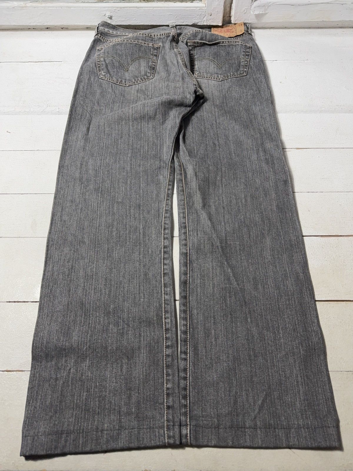 Levi's 00s Levi’s 501 Original Grey Jeans Button Fly Made in Mexico Size US 36 / EU 52 - 12 Thumbnail