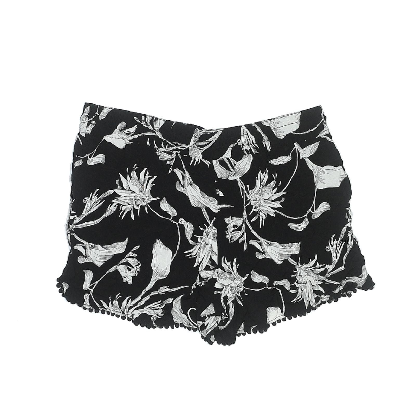 Other White House Black Market Black Floral Casual Shorts Size 10 Size 32" / US 10 / IT 46 - 2 Thumbnail