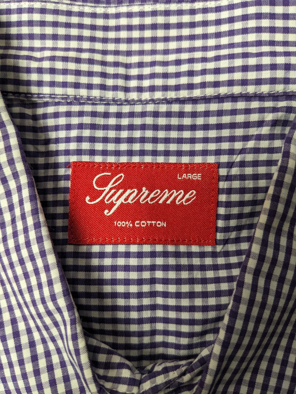 Supreme SUPREME GINGHAM PLAID 4-POCKET BUTTON-UP SHIRT L Size US L / EU 52-54 / 3 - 8 Thumbnail