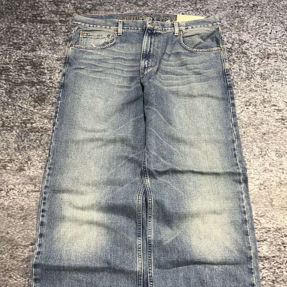 American Eagle Outfitters Vintage Y2K American Eagle Blue Faded Baggy Wide Leg Jeans Size US 38 / EU 54 - 8 Thumbnail
