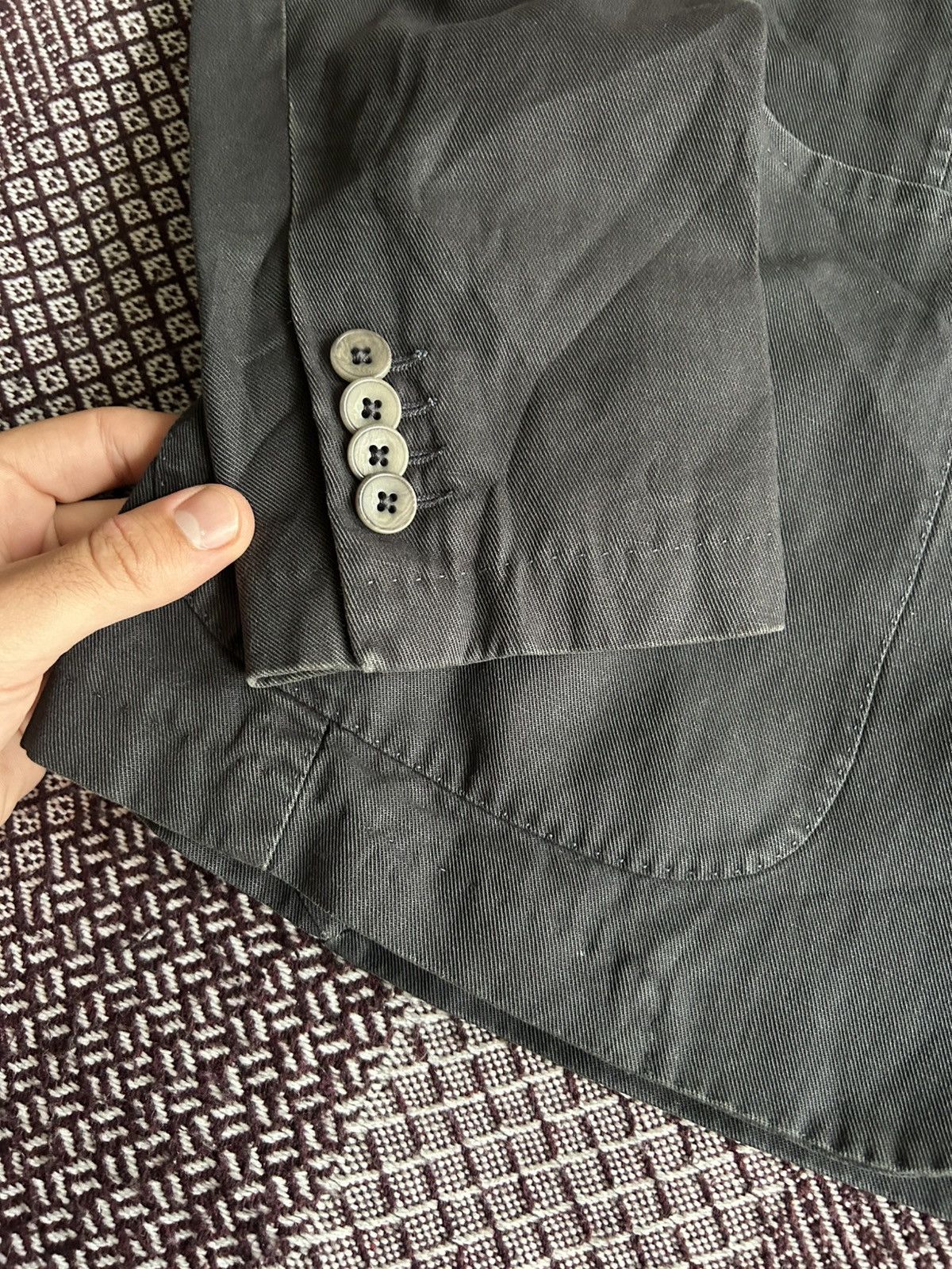 Tagliatore Tagliatore Cotton & Linen Men’s Blazer Avantgarde 50R Italy Size 50R - 6 Thumbnail