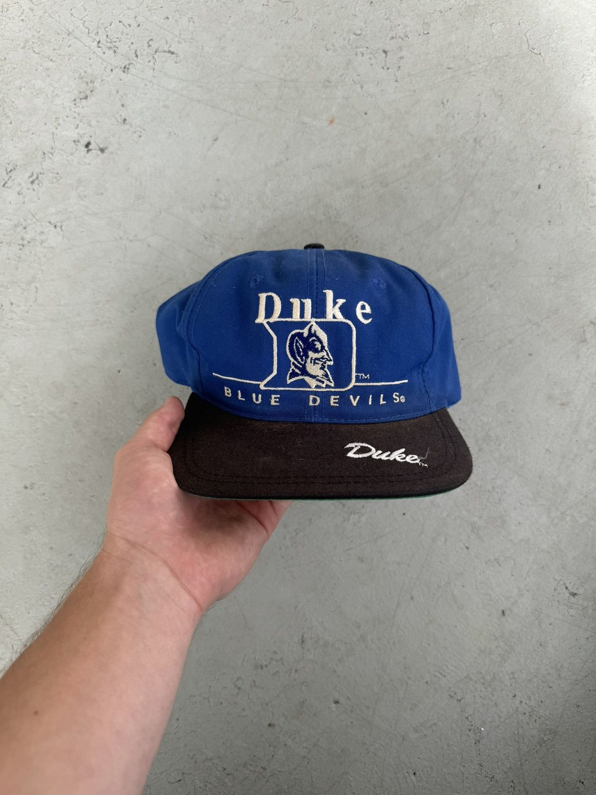 Japanese Brand × Vintage Vintage Duke Blue Devils Spelled Out Hat Size ONE SIZE - 1 Thumbnail