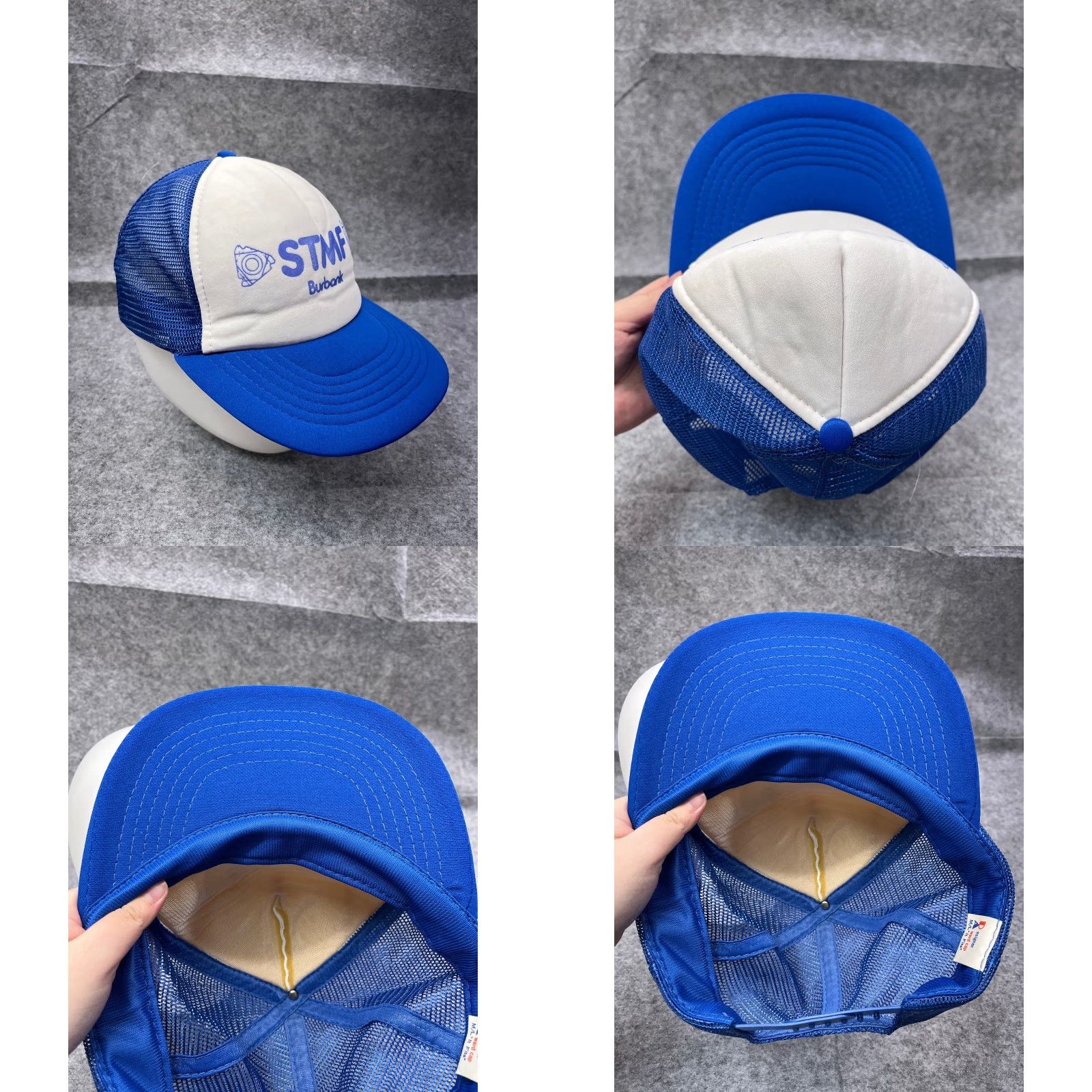 Rip Curl Stmf Burbank Trucker Hat Snap Back Adult Large Blue Polyester Size ONE SIZE - 8 Thumbnail