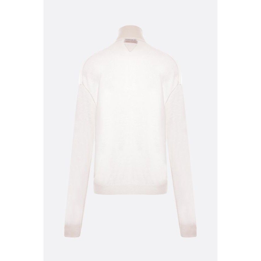 Prada PRADA White Cashmere Oversize Turtleneck New & Authentic (Wo Size S / US 4 / IT 40 - 2 Thumbnail