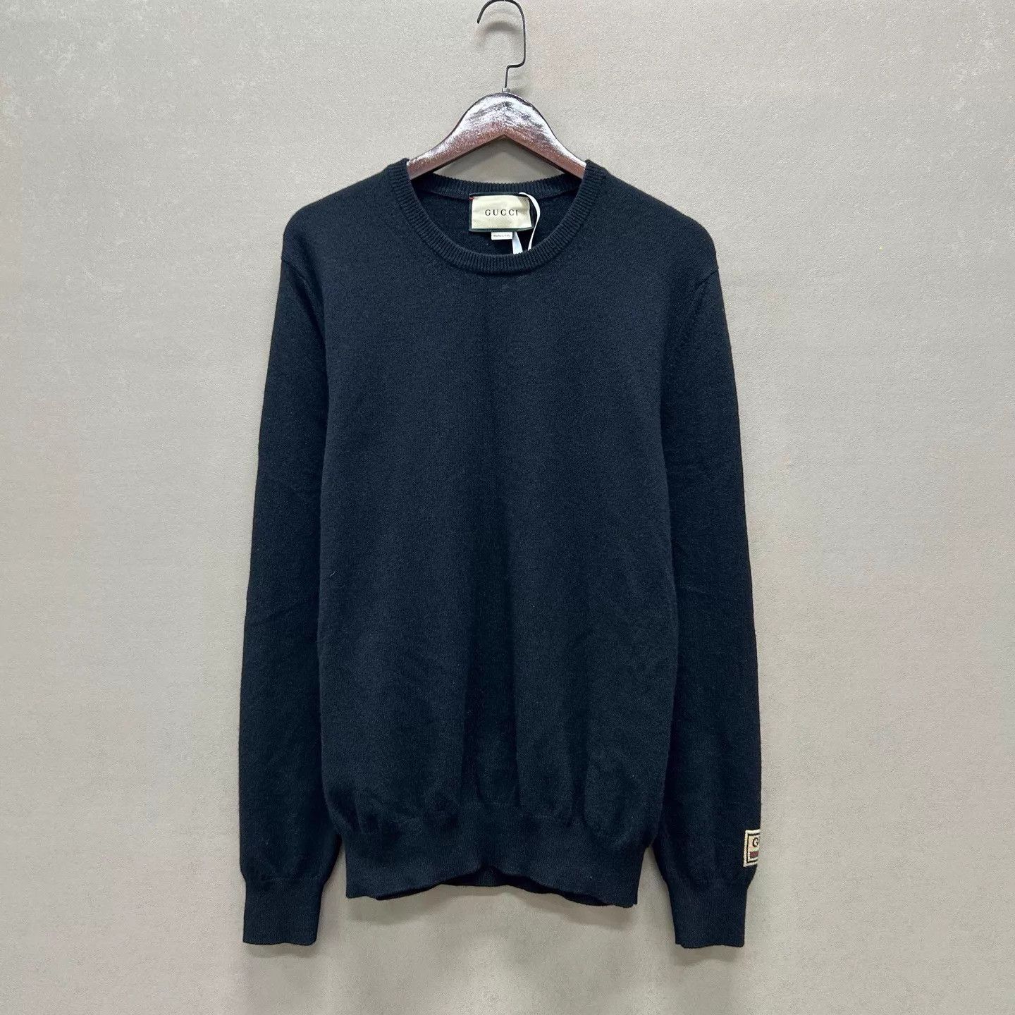 Gucci Gucci 99 New Black Crewneck Wool Sweater XL Size US XL / EU 56 / 4 - 1 Thumbnail