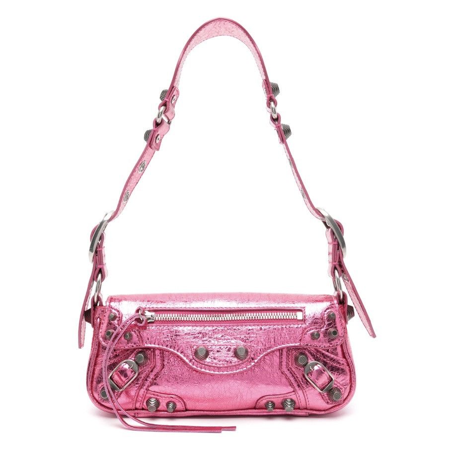 Balenciaga Balenciaga XSmall Le Cagole Metallic Leather Shoulder Bag Size ONE SIZE - 1 Thumbnail