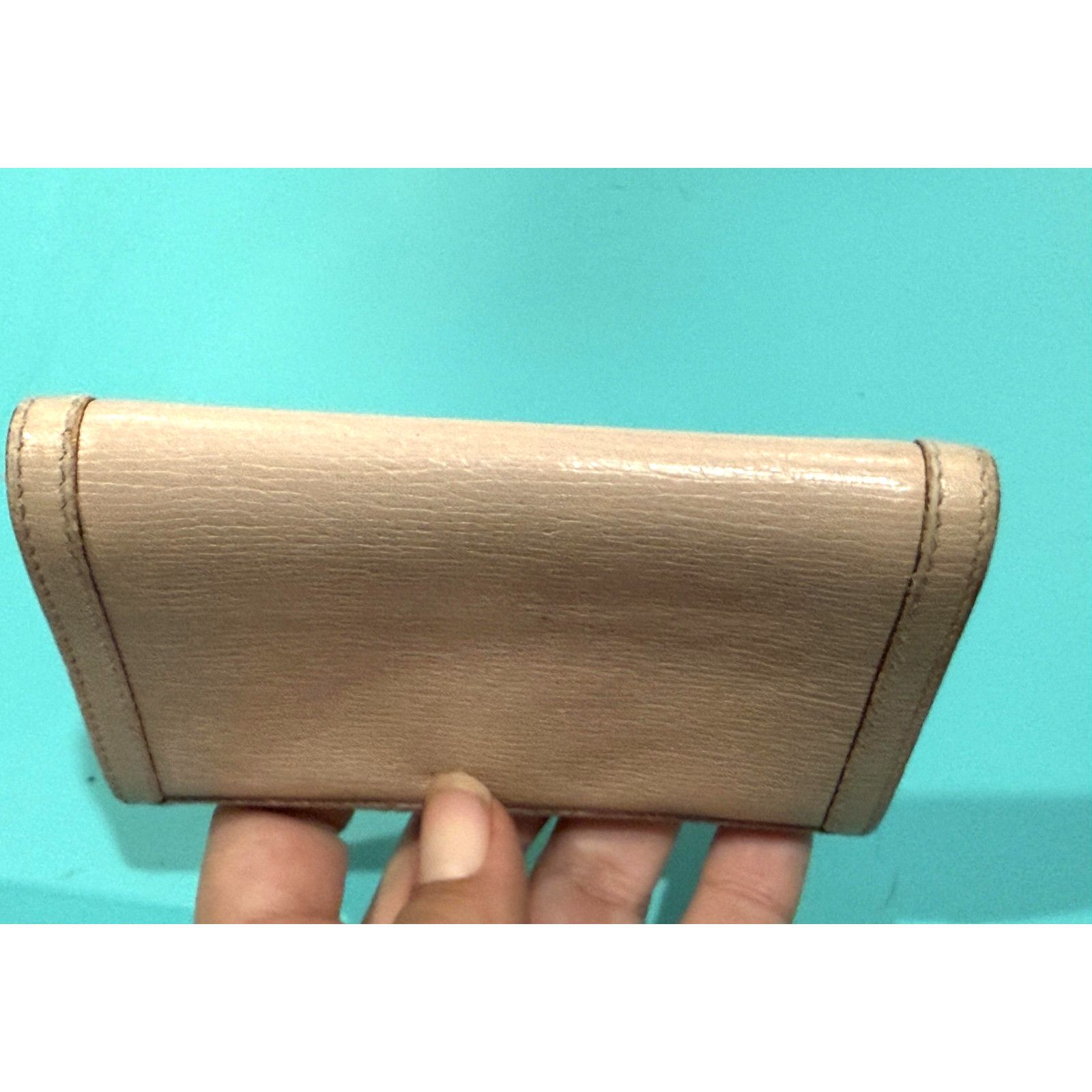 Givenchy Vintage Givenchy Beige Leather Bifold Wallet Logo G France Size ONE SIZE - 4 Thumbnail
