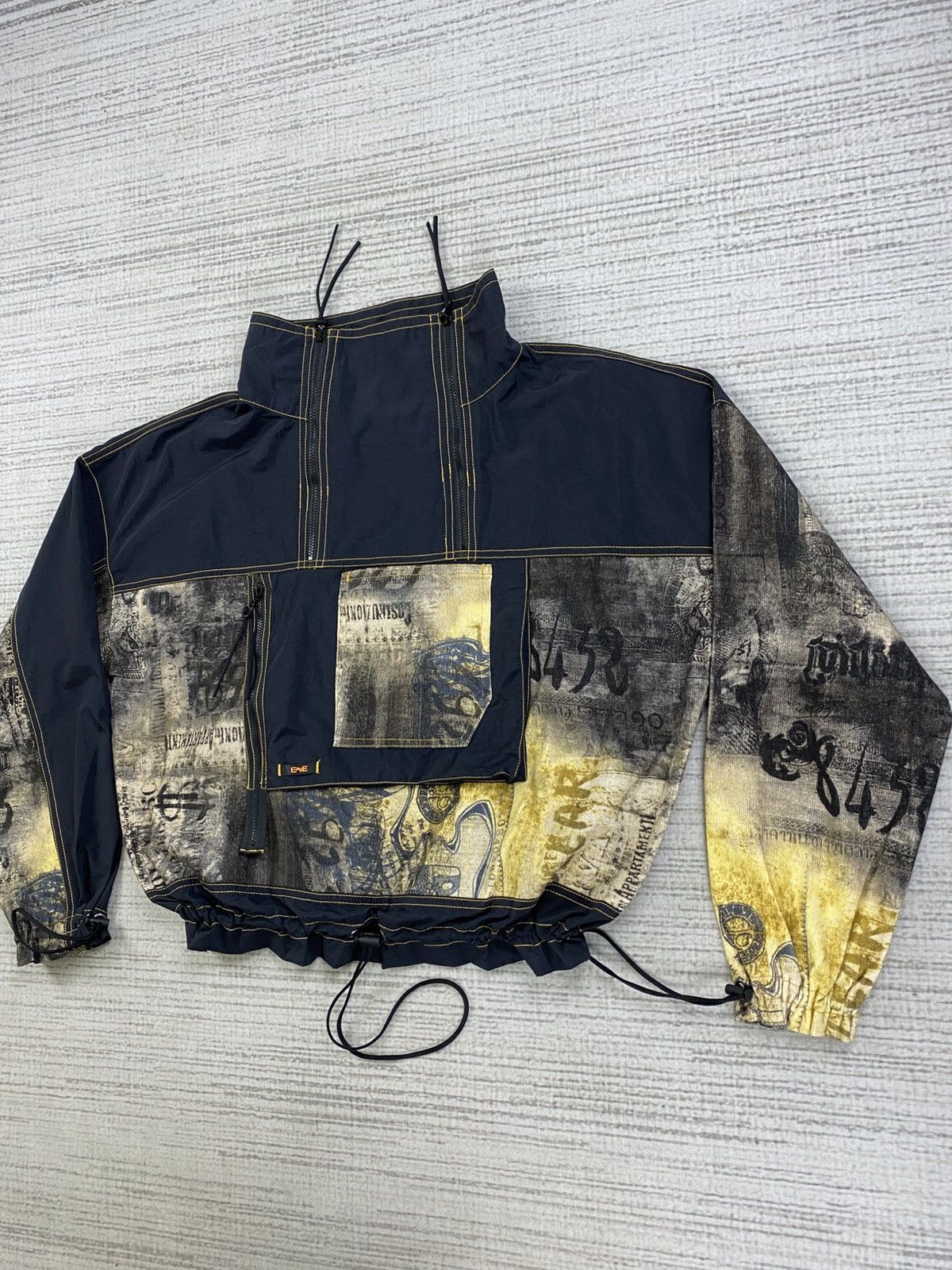 Japanese Brand × Vintage Vintage EASE Anorak In Coated Rare Graphics Printed Jacket Size US XL / EU 56 / 4 - 3 Thumbnail