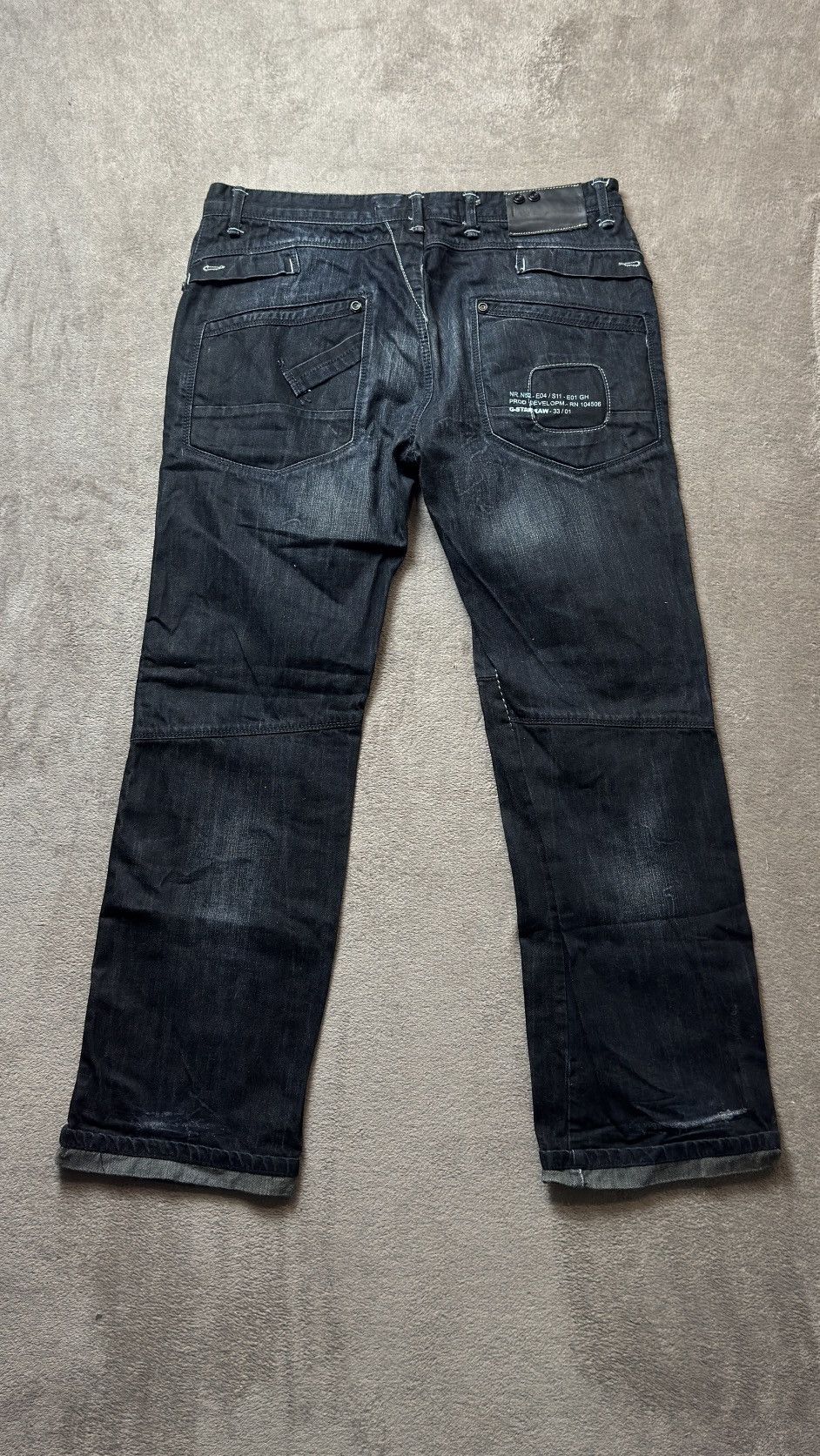 If Six Was Nine G-Star Dirty Faded Mudwash Distressed Jeans LGB if6was9 vibe Size US 36 / EU 52 - 3 Thumbnail