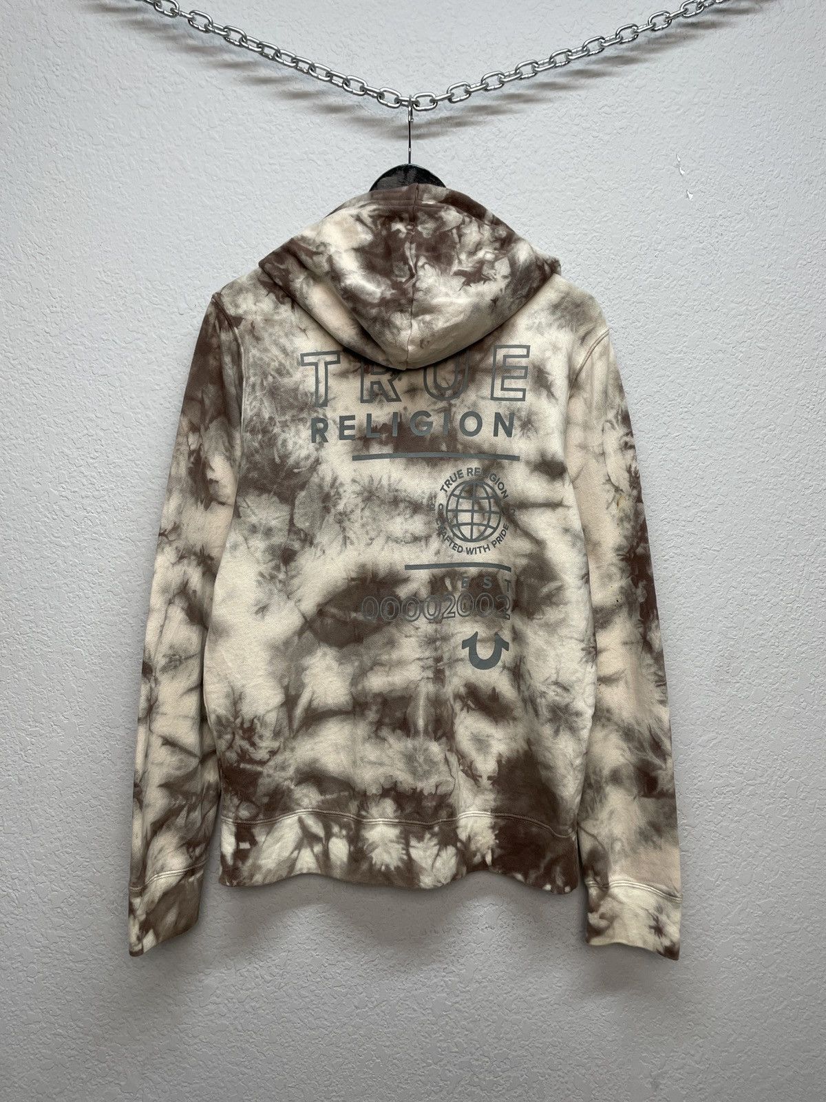 Japanese Brand Vintage Y2K True Religion Tye Dye Zip Hoodie Size US M / EU 48-50 / 2 - 8 Thumbnail