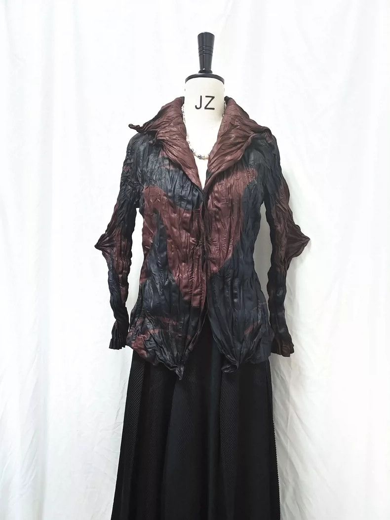 Issey Miyake Issey Miyake size:2 Brown-black vintage irregular-shaped p Size M / US 6-8 / IT 42-44 - 1 Thumbnail