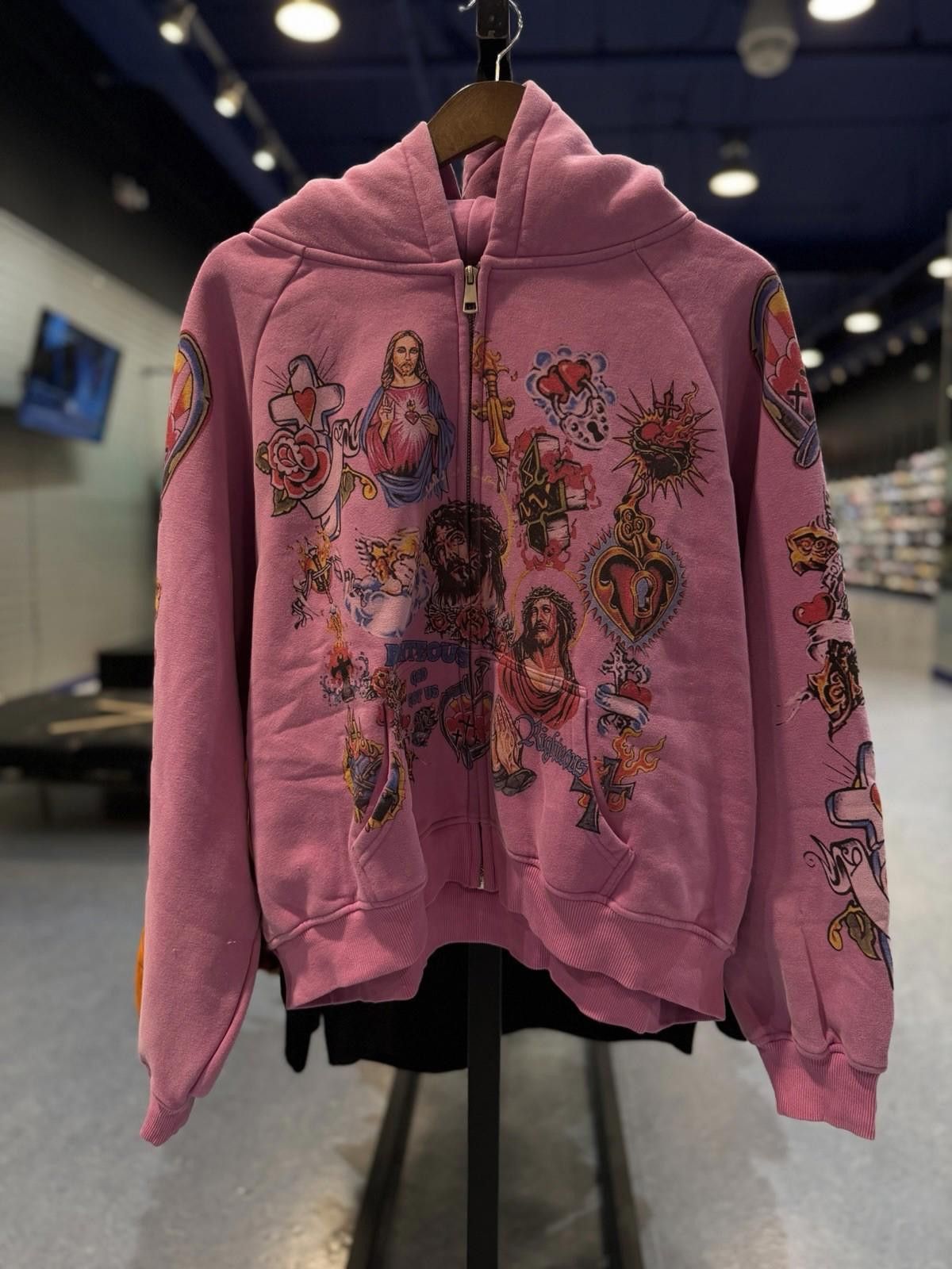 Other XXL - We Are Righteous Purple Zip Up Jesus Hoodie Size US XXL / EU 58 / 5 - 2 Thumbnail