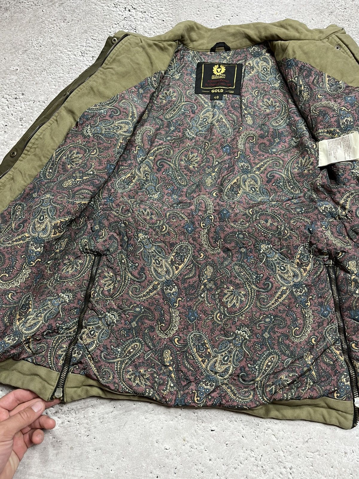 Belstaff Belstaff Gold Label Waxed Cotton Biker Jacket Olive 48 Size US M / EU 48-50 / 2 - 17 Thumbnail