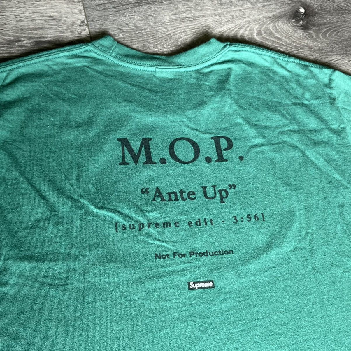Supreme Supreme M.O.P. Ante Up Tee Shirt Light Pine FW24 Size US M / EU 48-50 / 2 - 6 Thumbnail