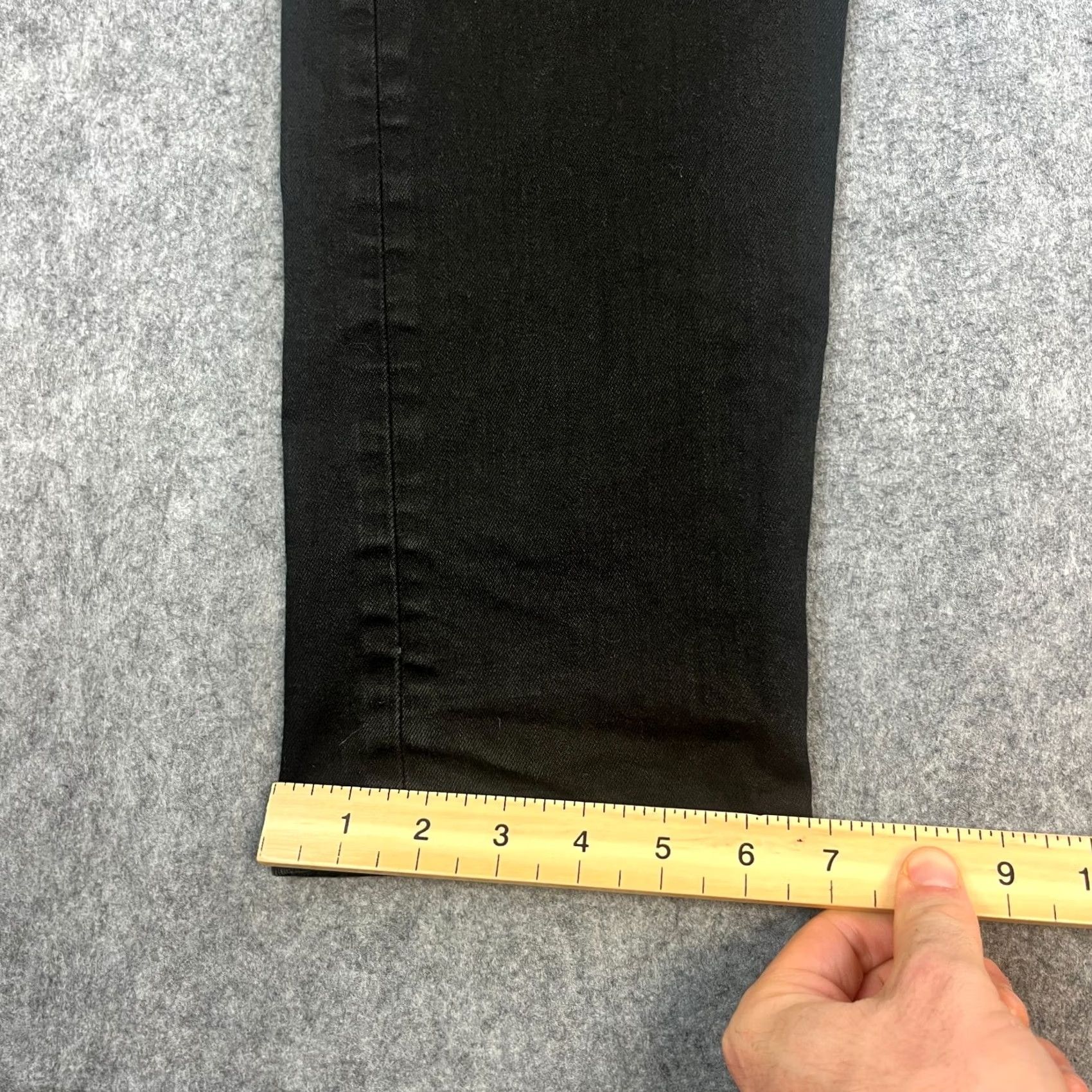 Levi's Levi's 502 Jeans Slim Tapered 36 Regular Dark Wash Black Stretch 5-Pocket Denim Mens Jeans Size US 36 / EU 52 - 3 Thumbnail