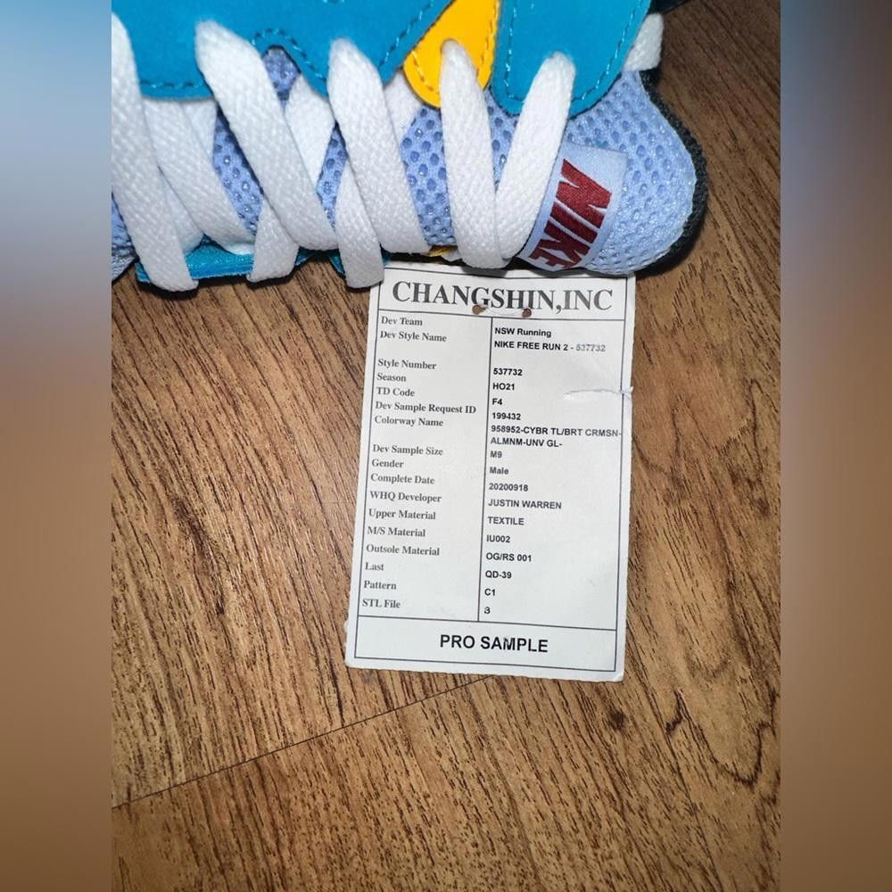 Nike Nike Free Run 2 Cyber Teal Aluminum Sample Size US 9 / EU 42 - 3 Thumbnail