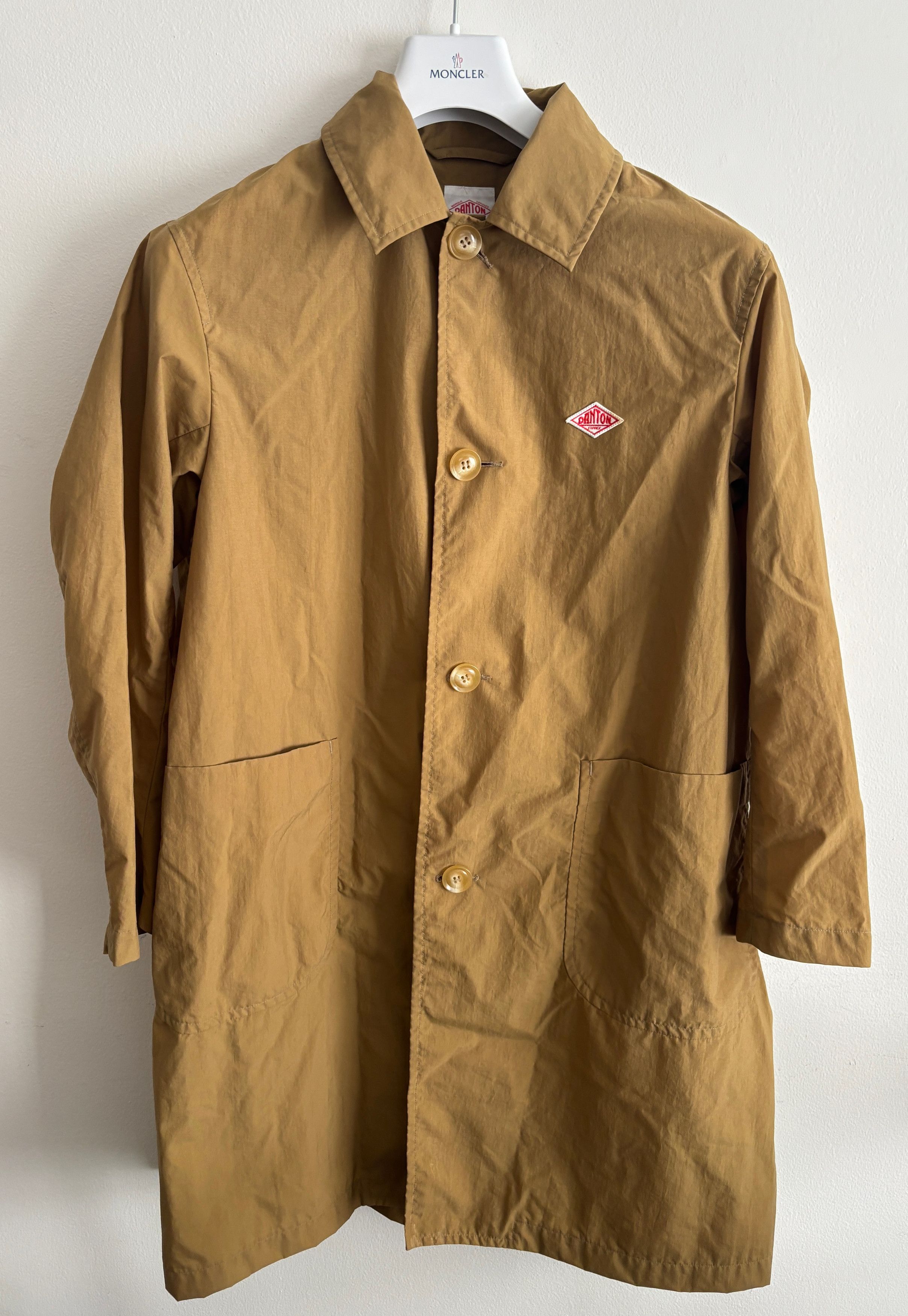 Danton $495 Tan Nylon Mac Coat / Jacket - 36 Small/ Medium Size US S / EU 44-46 / 1 - 1 Thumbnail