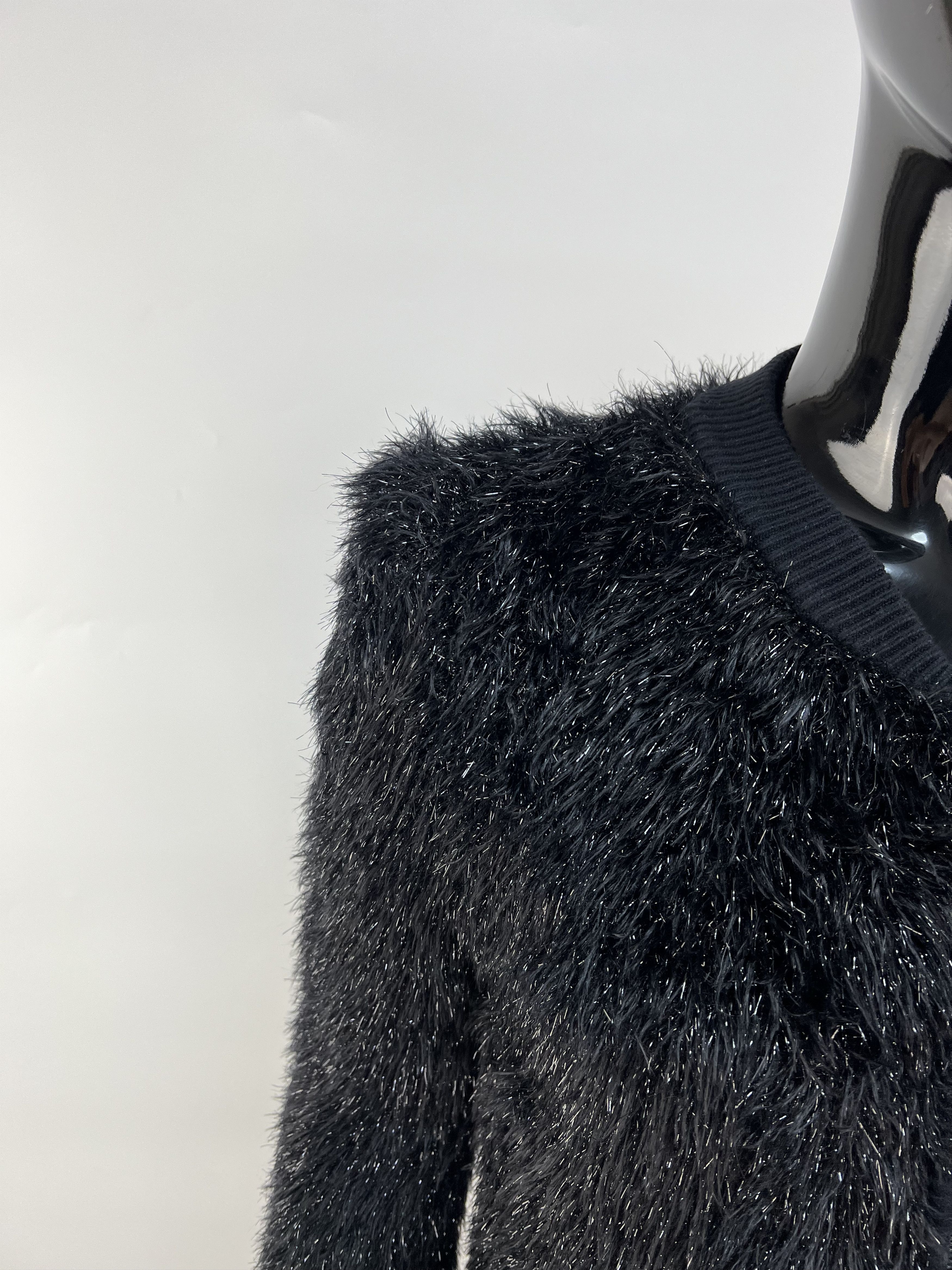 Emporio Armani Emporio Armani Style Fur Fuzzy Mohair Full Zip Jacket Size M / US 6-8 / IT 42-44 - 7 Thumbnail