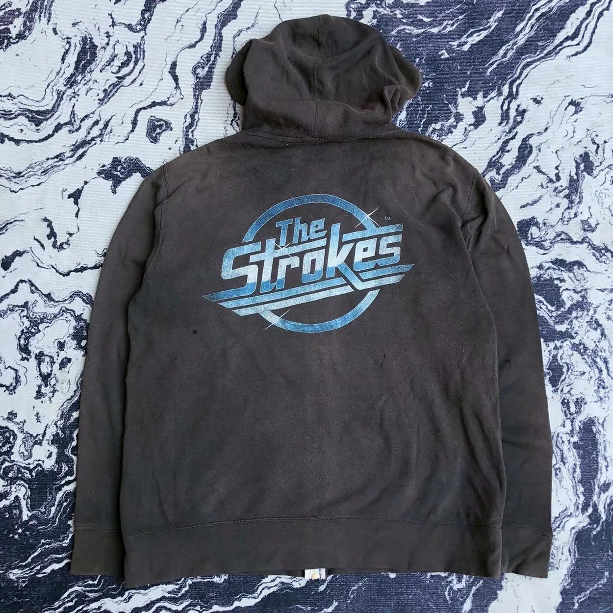 The Strokes Faded Vintage 00s Zip Hoodie