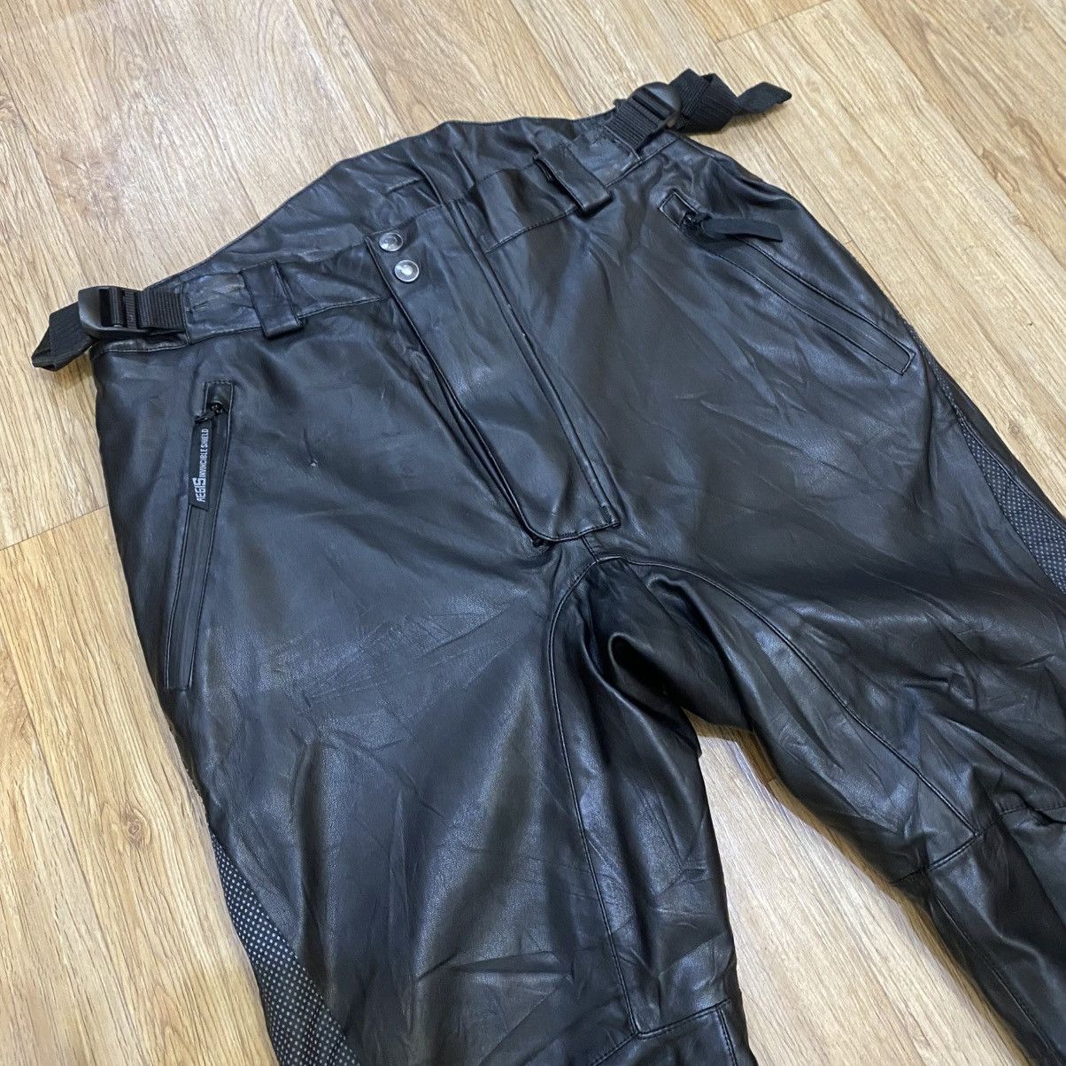 Tornado Mart Aegis Invincible Shield Rick Owen Style Leather Pants Size US 30 / EU 46 - 3 Thumbnail